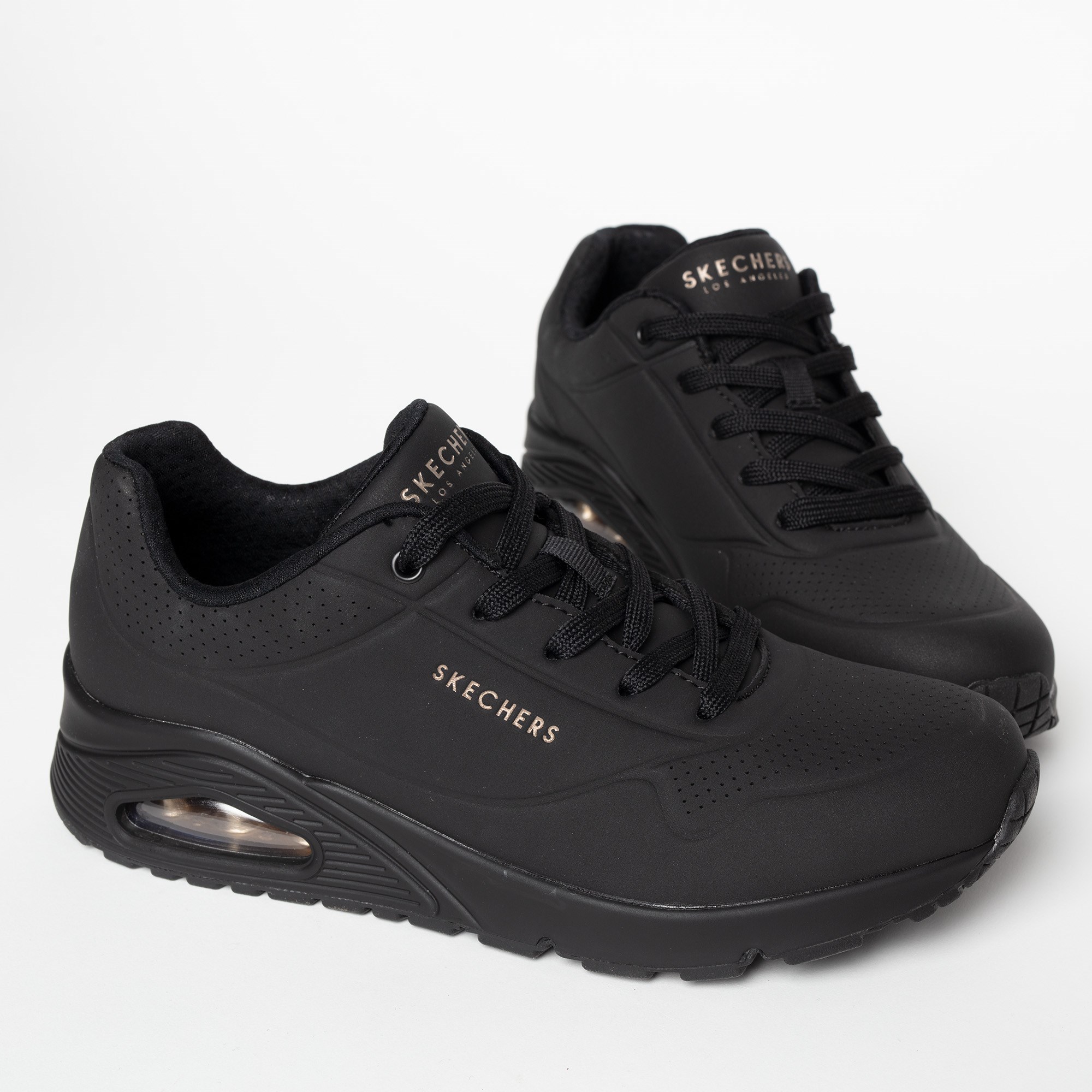 Skechers Uno Stand On Air Sneakers zwart Textiel afbeelding 2