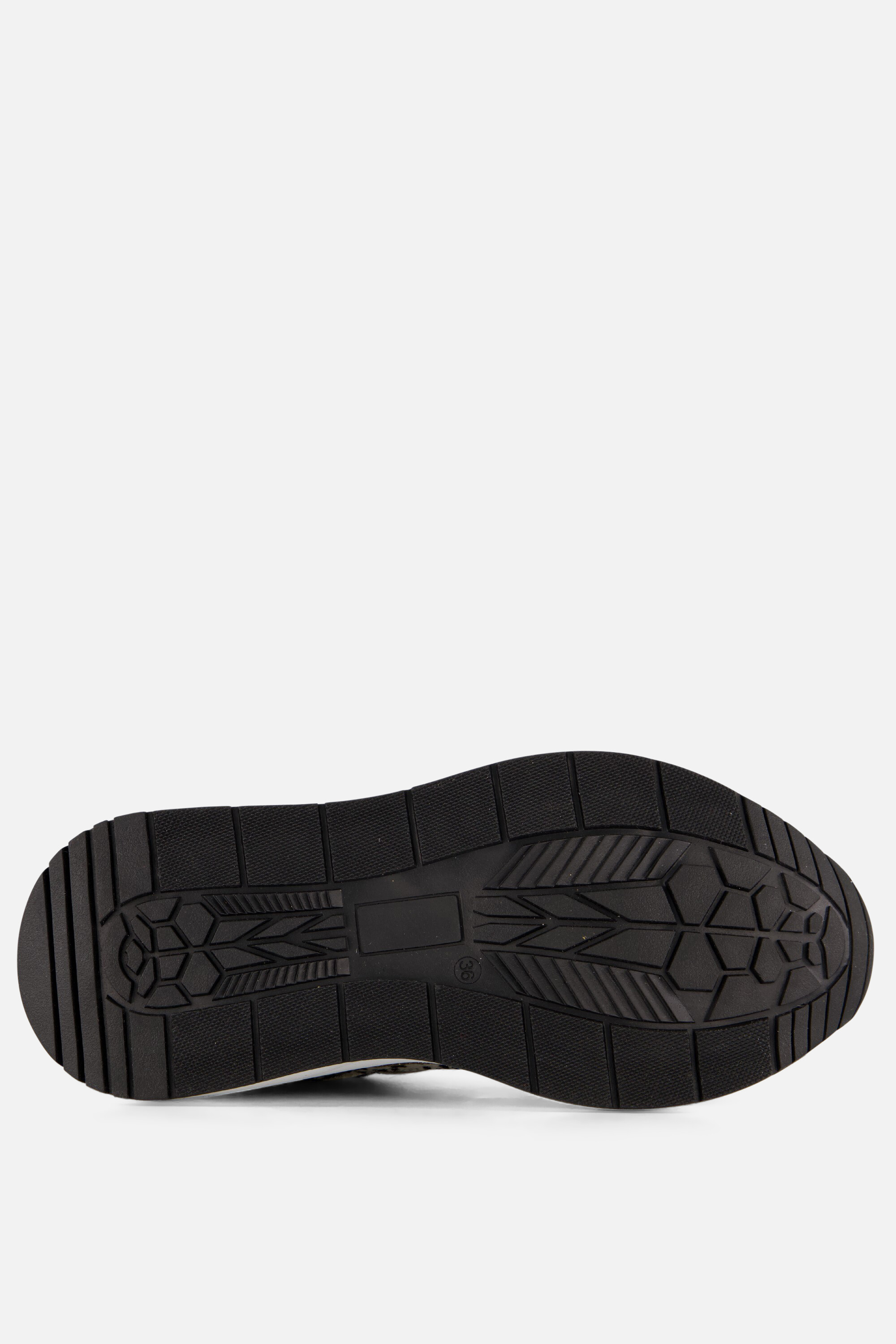 PS Poelman Sneakers zwart Textiel afbeelding 3