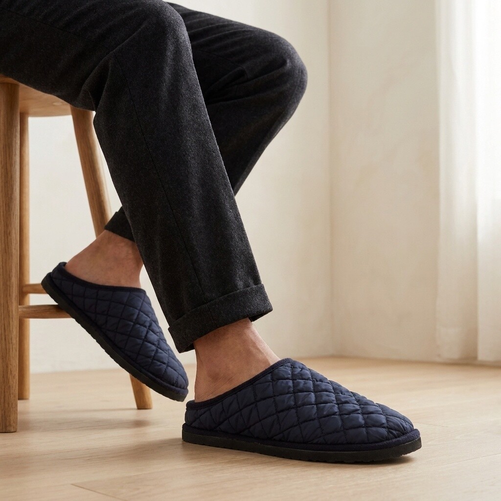 Basicz Basicz Pantoffels blauw Textiel 370518