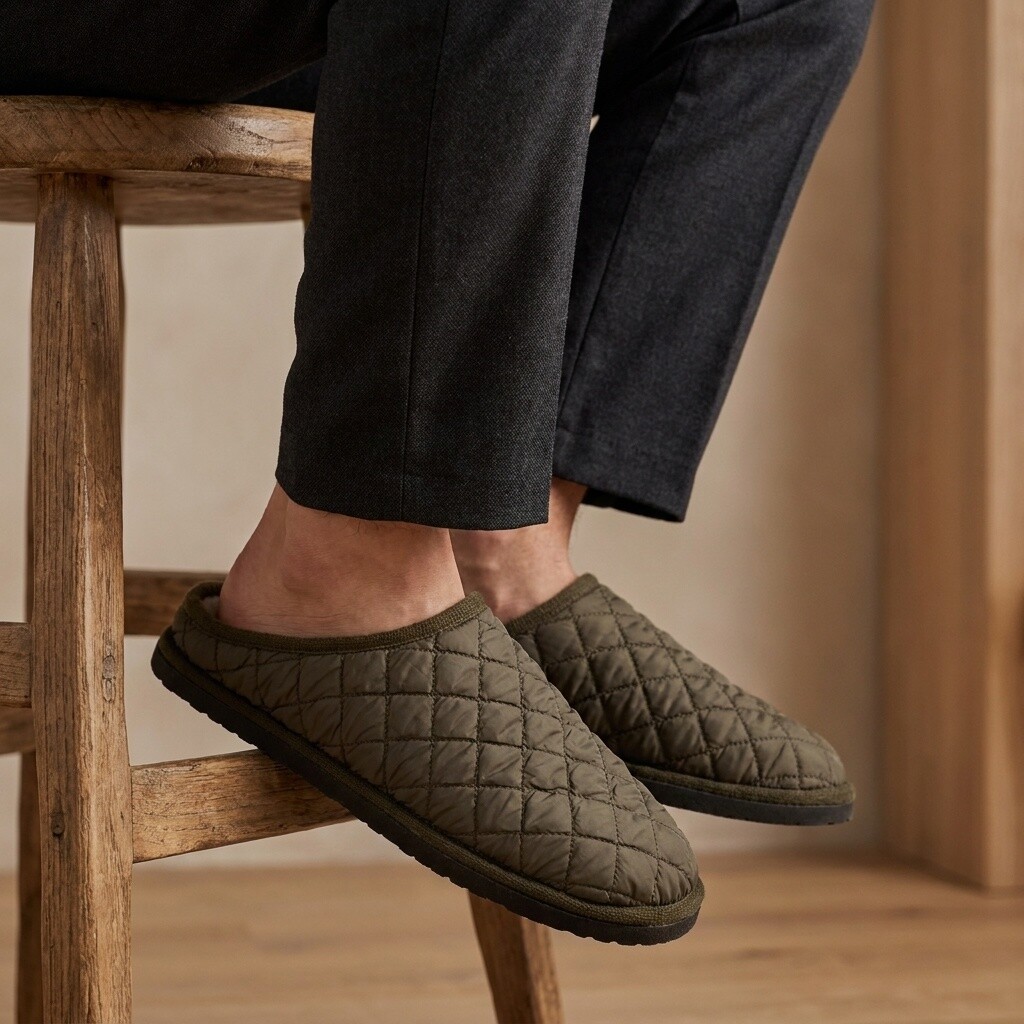 Basicz Basicz Pantoffels groen Textiel 370520