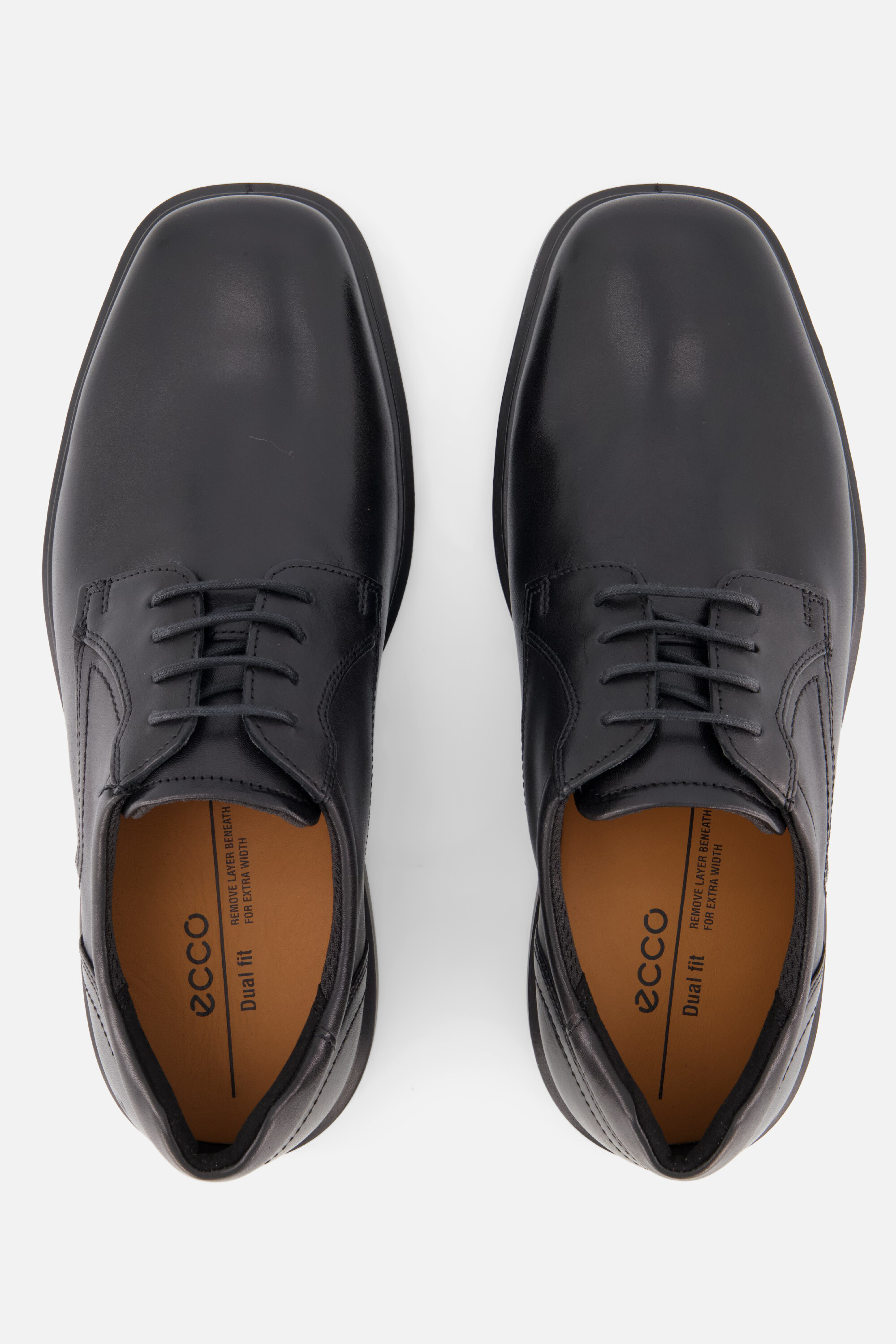 Ecco Helsinki Veterschoenen Zwart Leer 310401 afbeelding 3