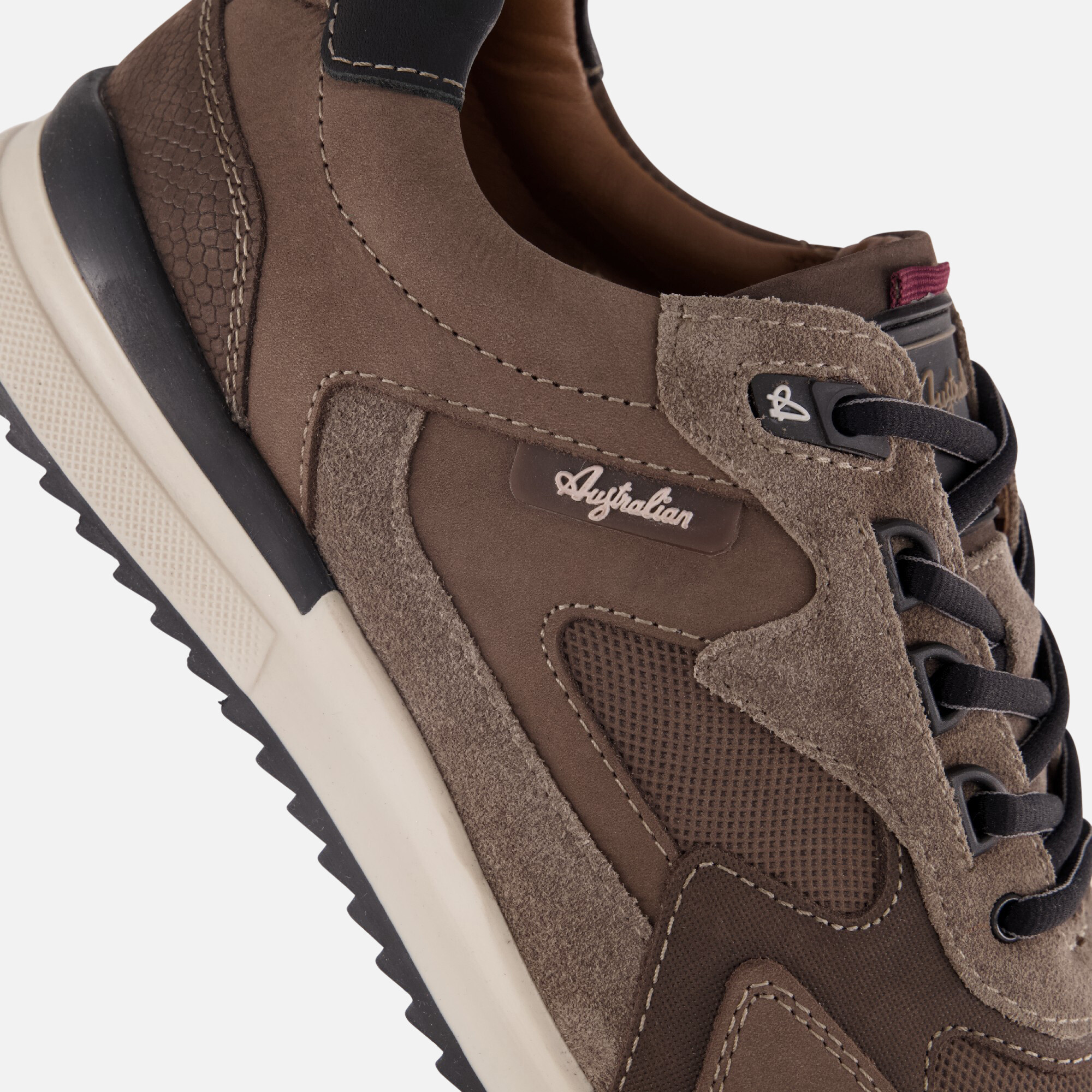 Australian Bakersville Sneakers taupe Leer afbeelding 4