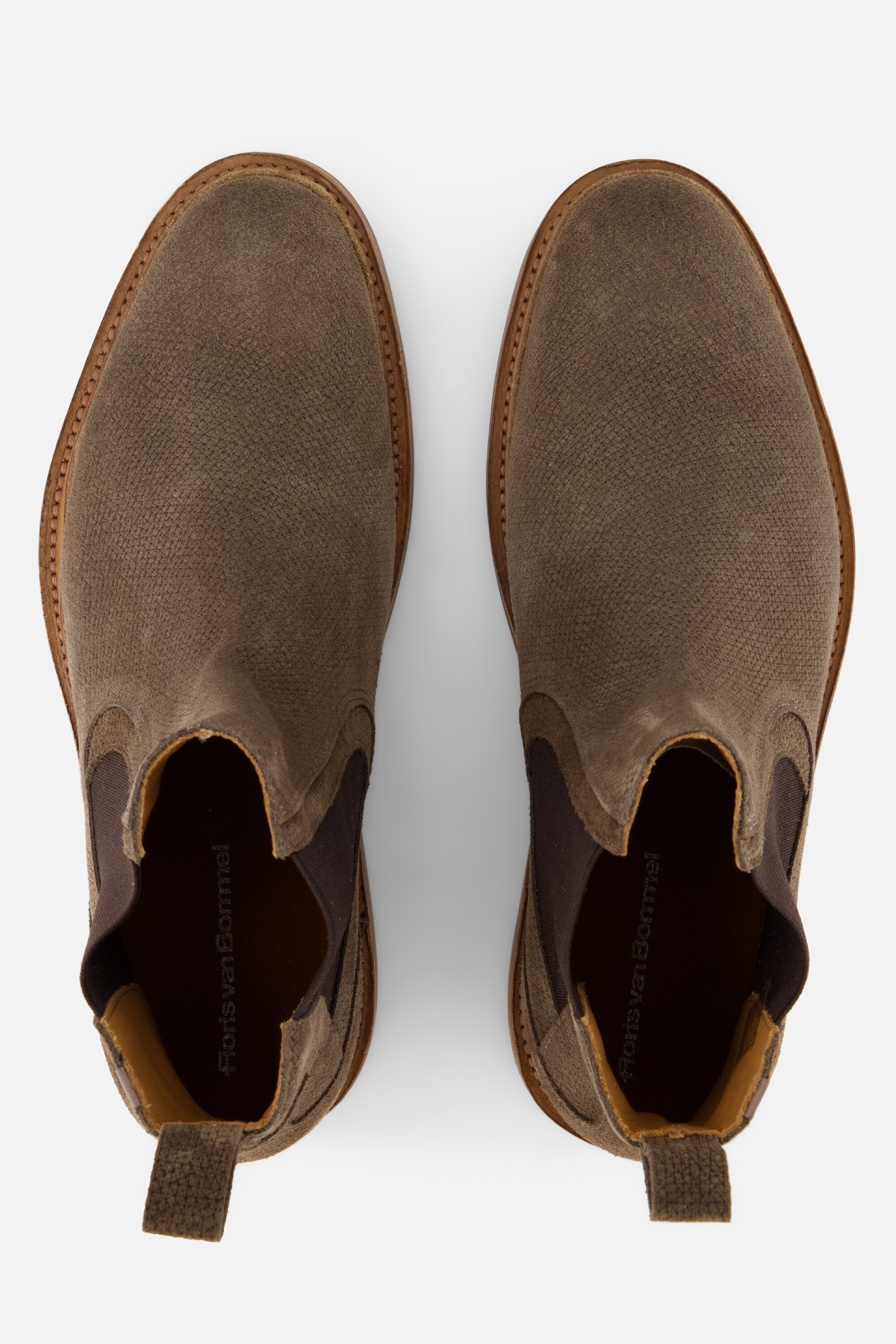 Floris van Bommel de Napper Chelsea Boots taupe afbeelding 3