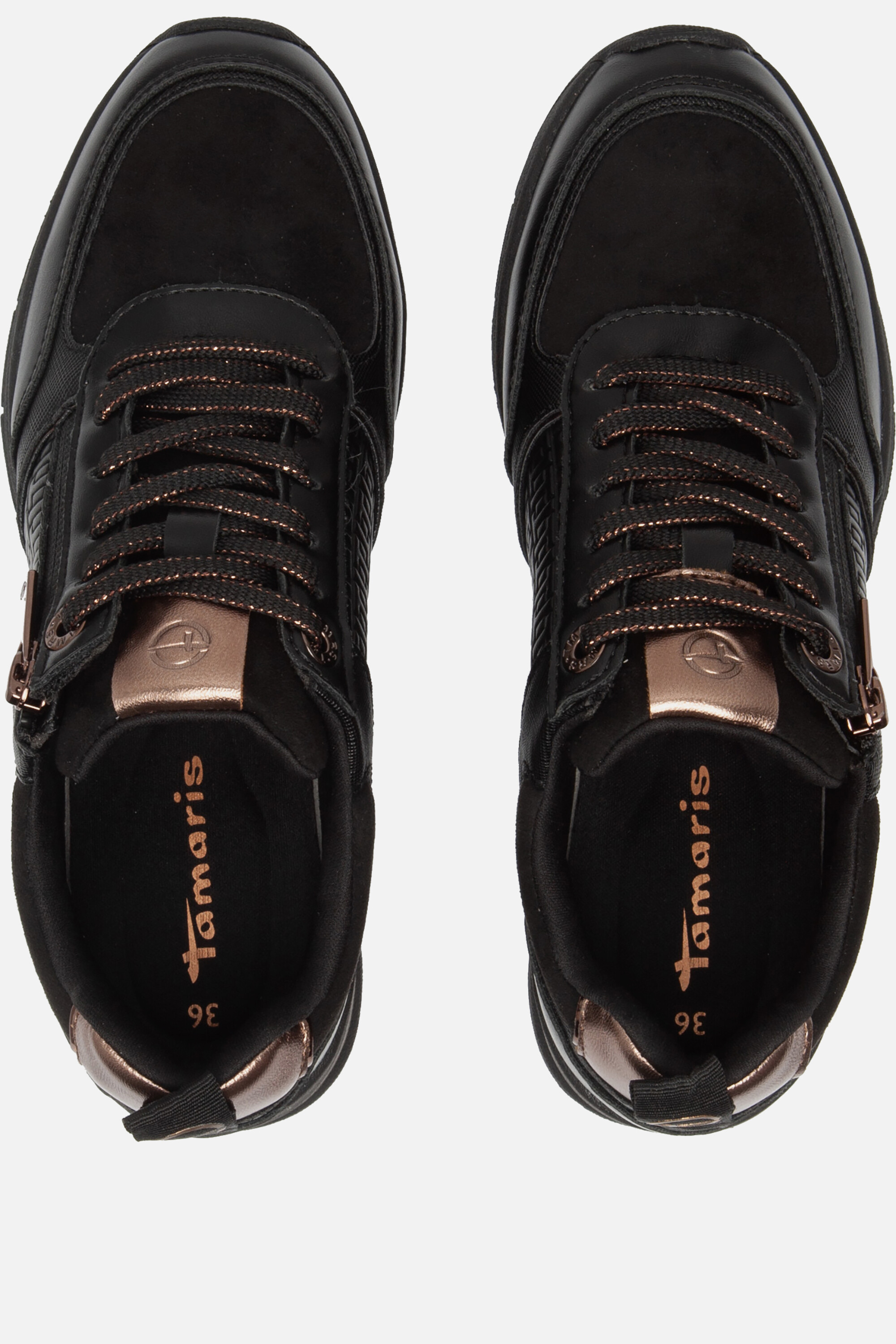 Tamaris Sneakers zwart Textiel afbeelding 2