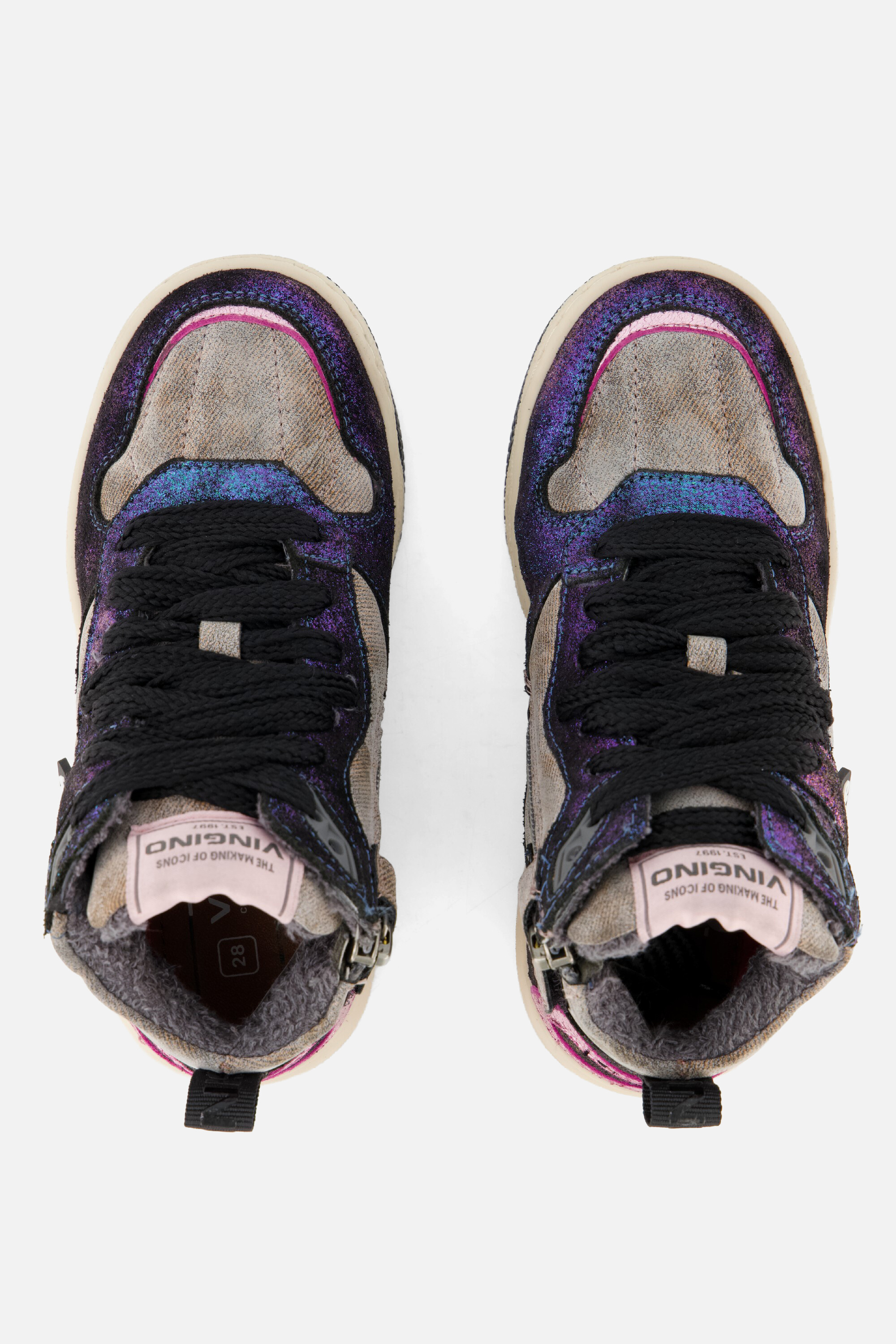 Vingino Alley Arena Sneakers blauw Leer afbeelding 2