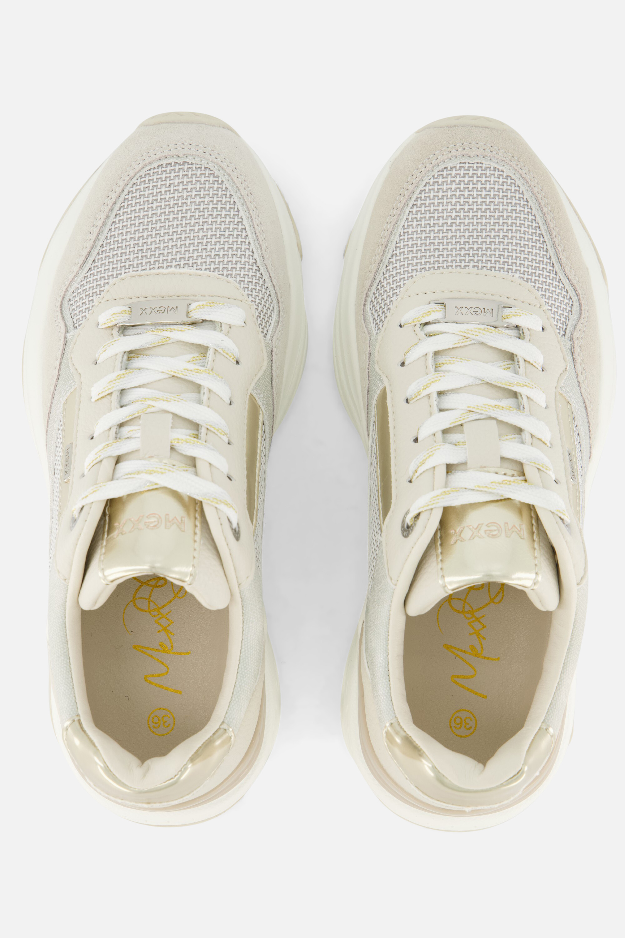 Mexx Radja Pax Sneakers beige Synthetisch afbeelding 3