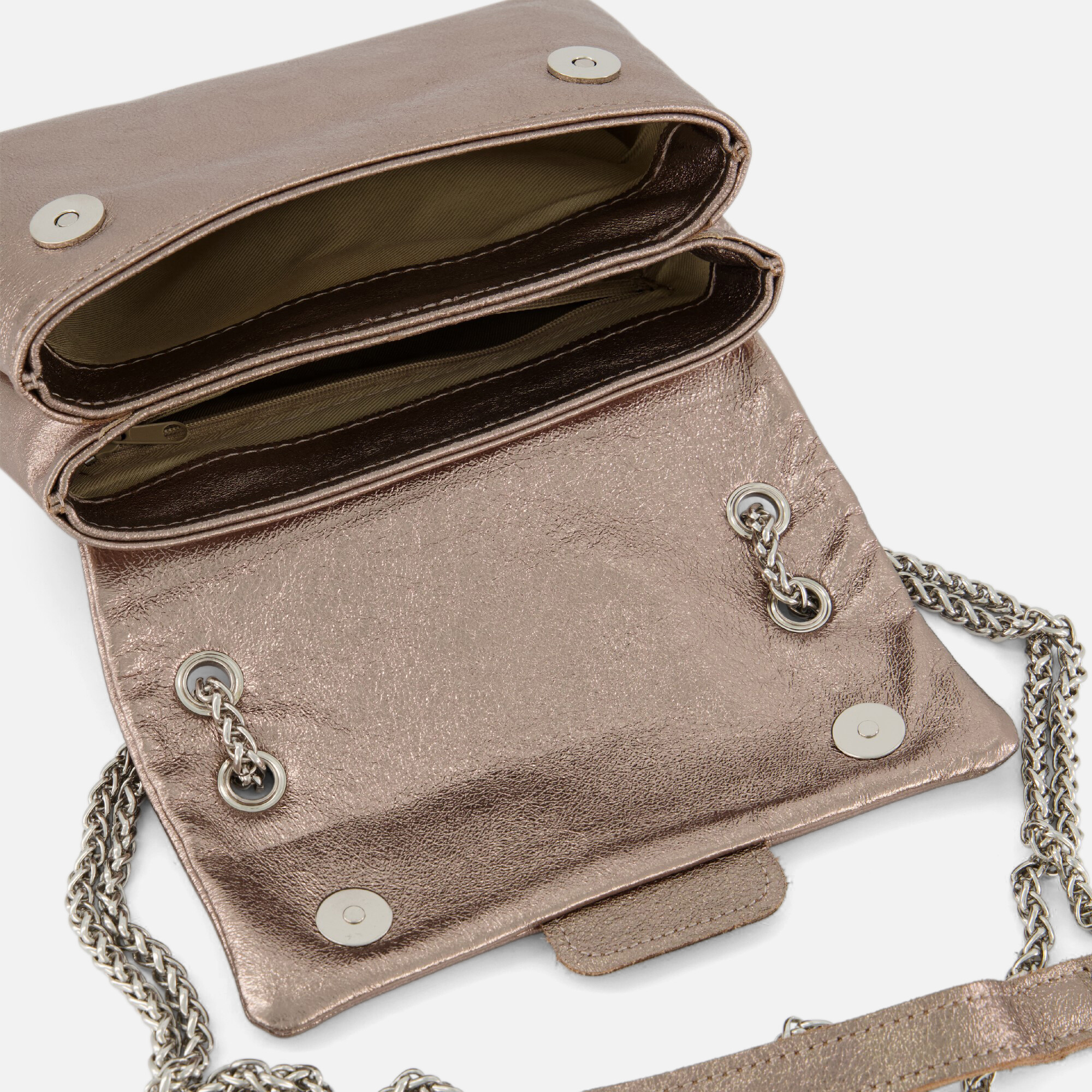 Charm Schoudertas goud Leer afbeelding 2