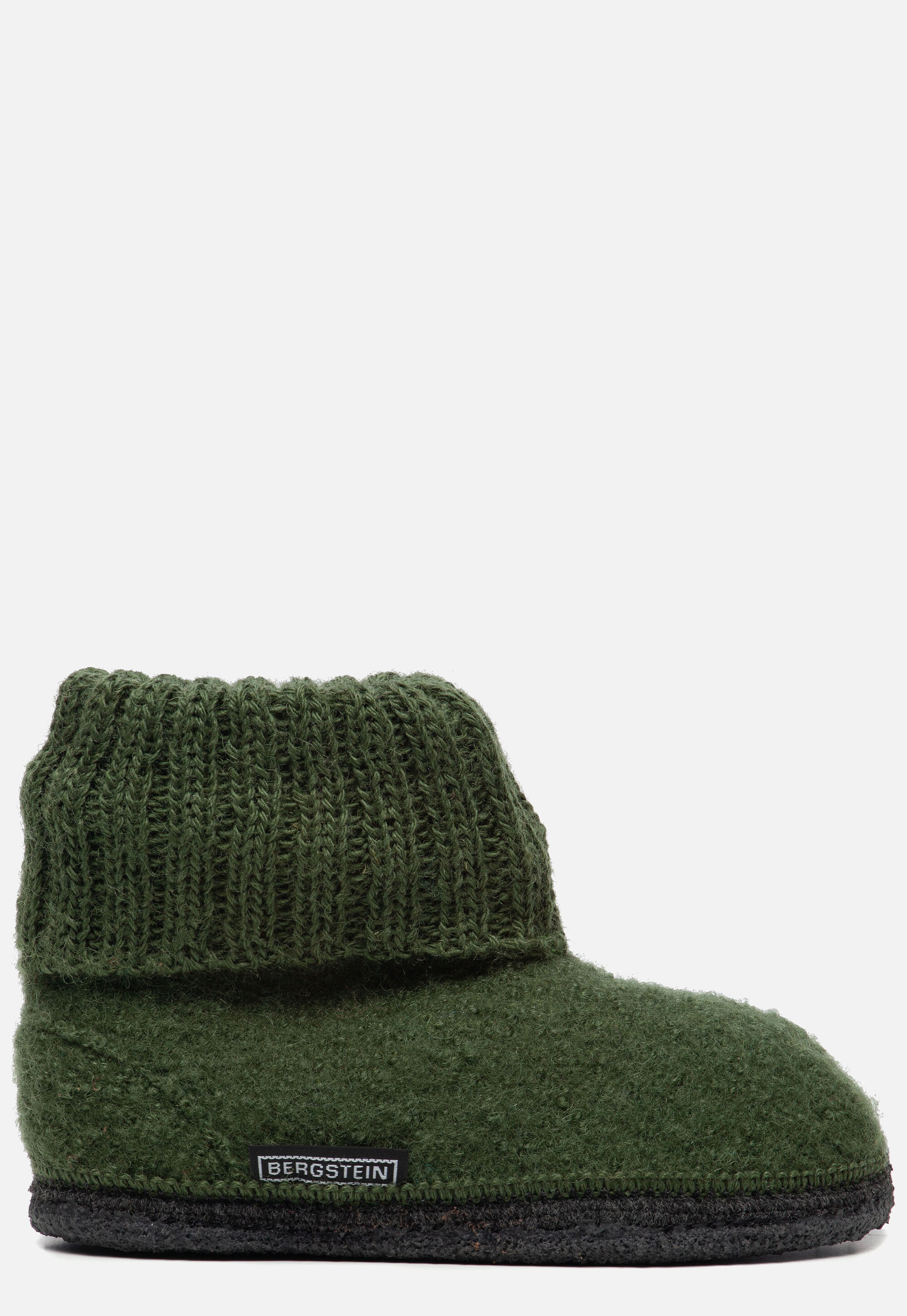 Bergstein Cozy slofjes groen Schapenwol afbeelding 2