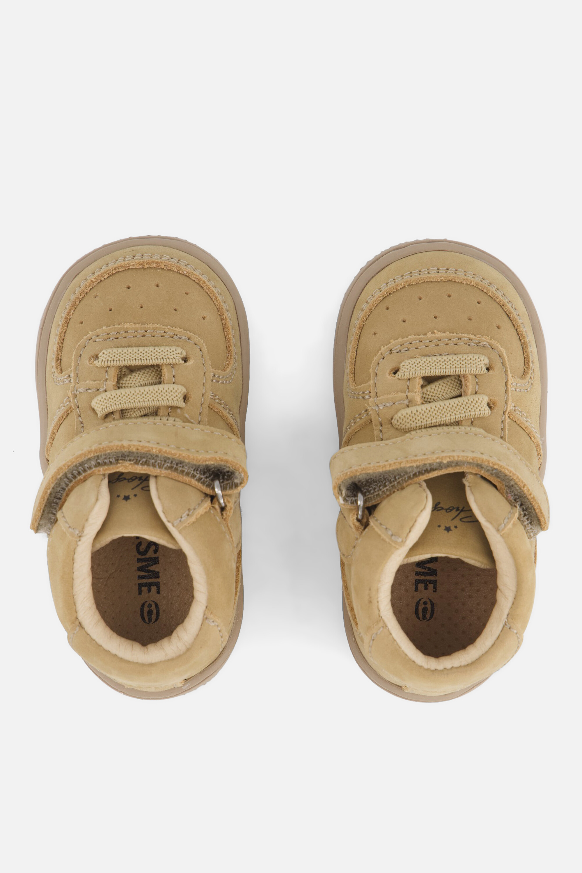 Shoesme Babyschoenen Veterboots beige Leer afbeelding 2
