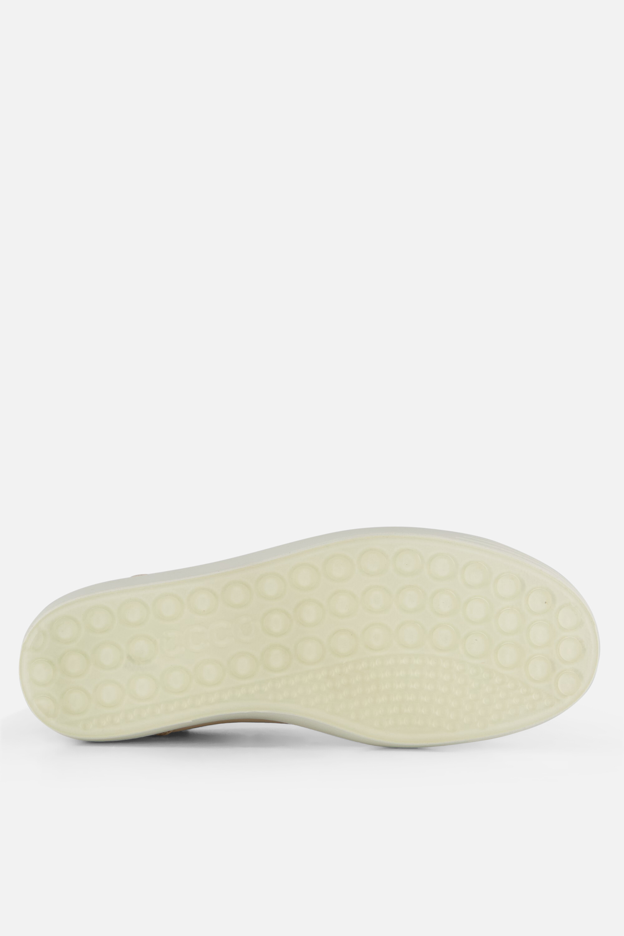 Ecco Soft Sneakers beige Leer afbeelding 3