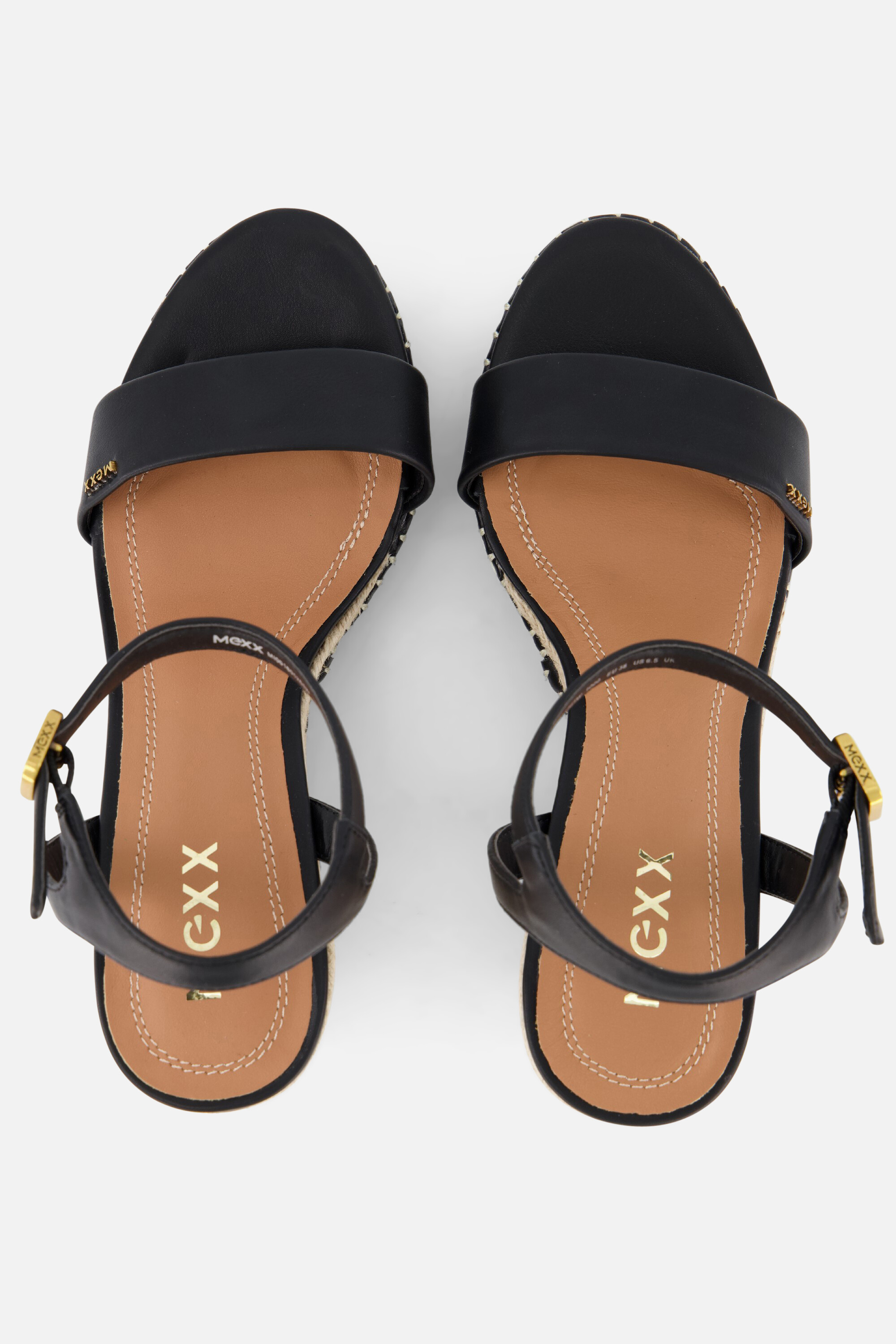 Mexx Ricky Palace Espadrilles met hak zwart afbeelding 2