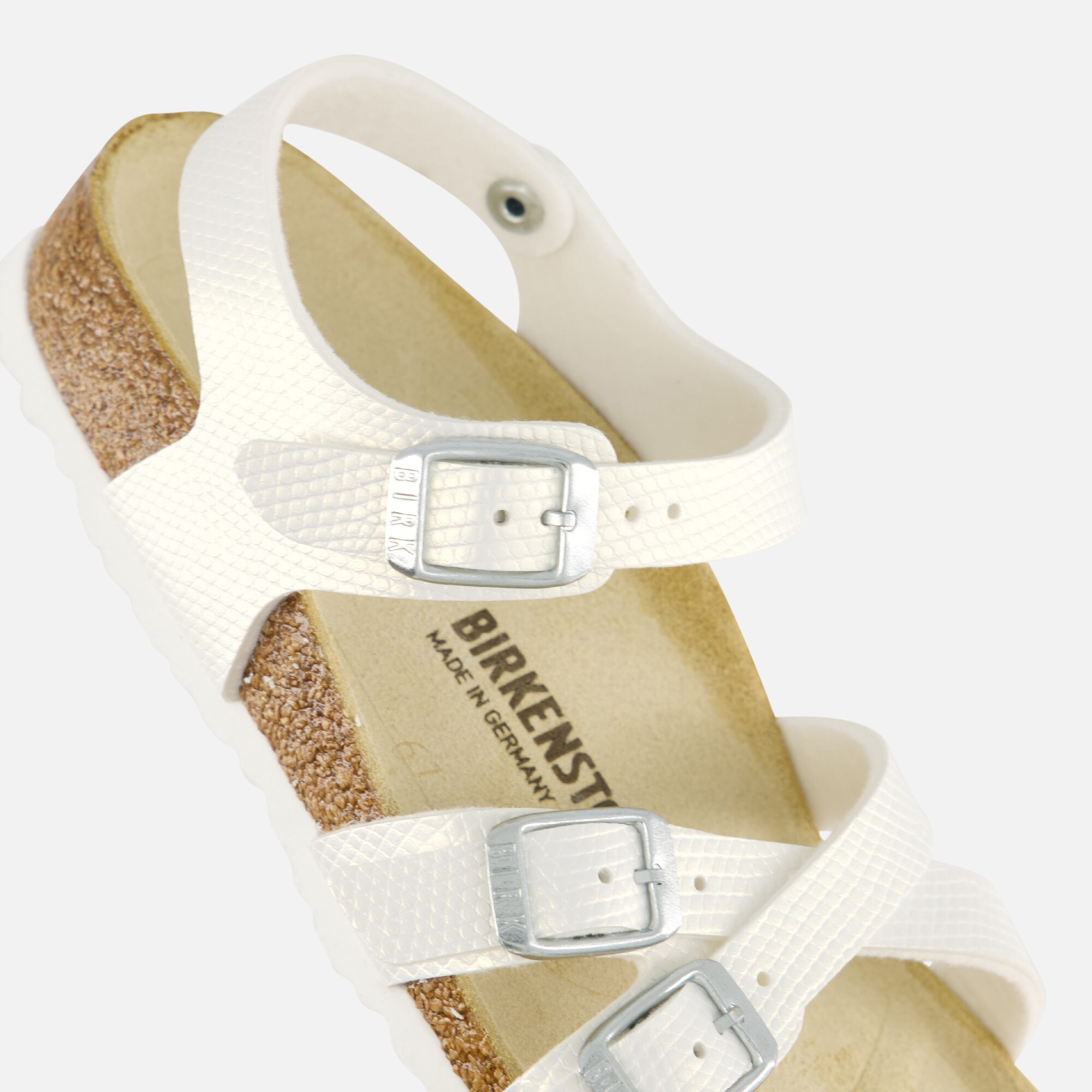 Birkenstock Kumba Kids Sandalen wit Leer afbeelding 3
