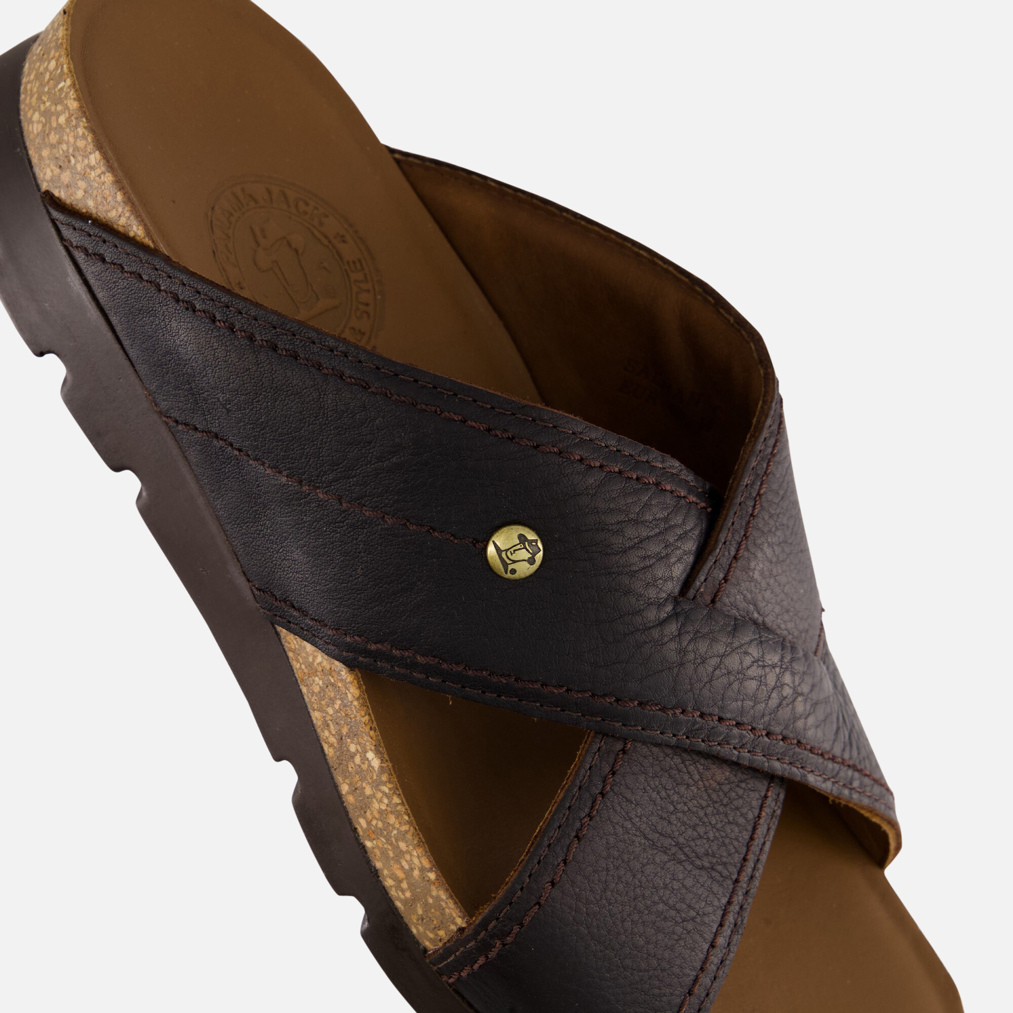 Panama Jack Salmon C17 Slippers bruin Leer afbeelding 3