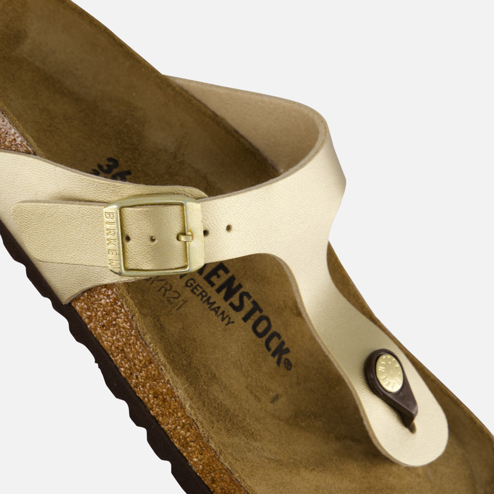 Birkenstock Gizeh Slippers goud Imitatieleer afbeelding 4