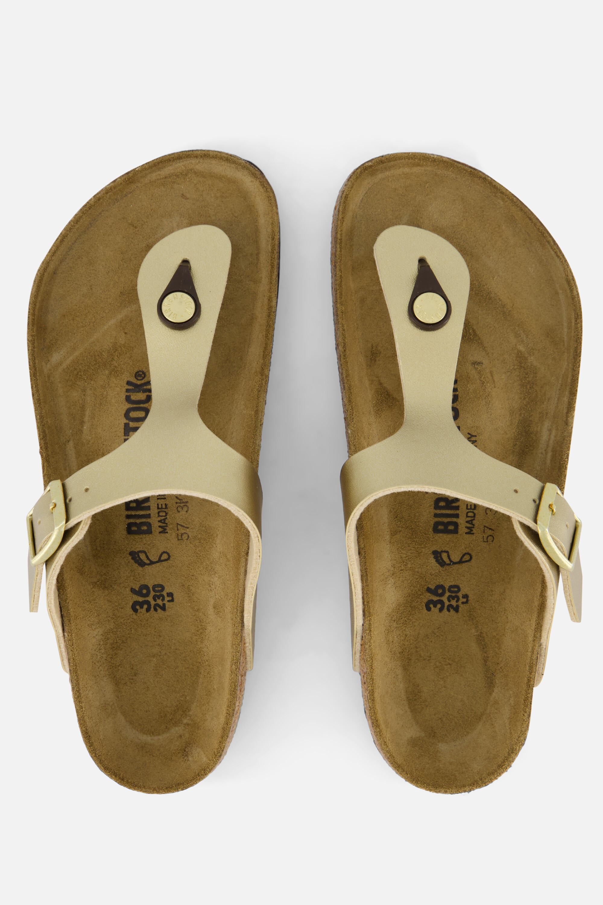 Birkenstock Gizeh Slippers goud Imitatieleer afbeelding 2