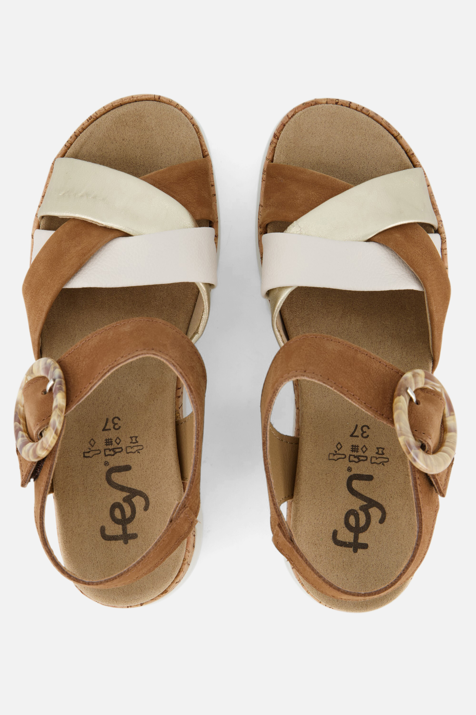 Feyn Sandalen cognac Nubuck afbeelding 2