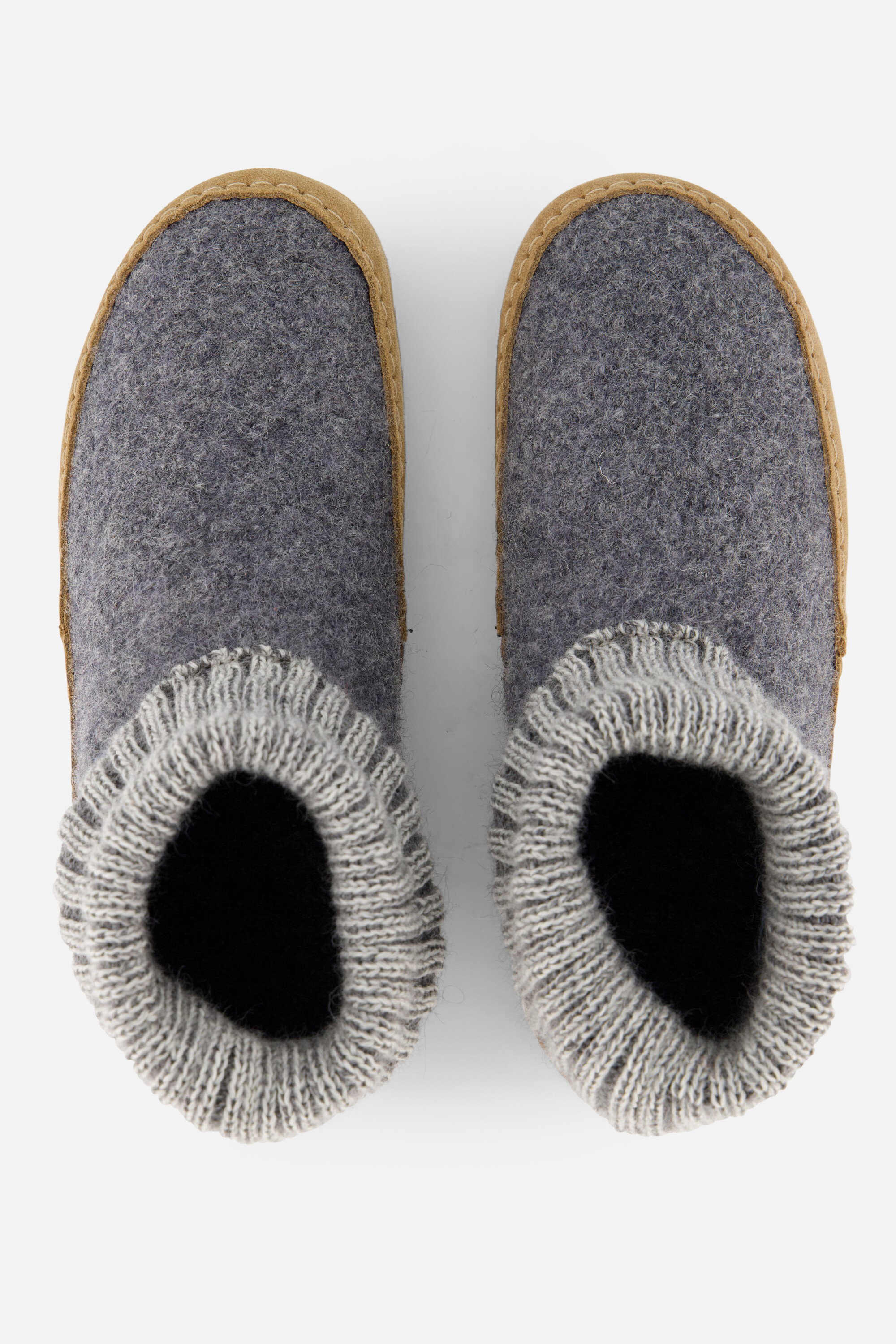 Bergstein Cozy Lux Pantoffels grijs Wol afbeelding 2