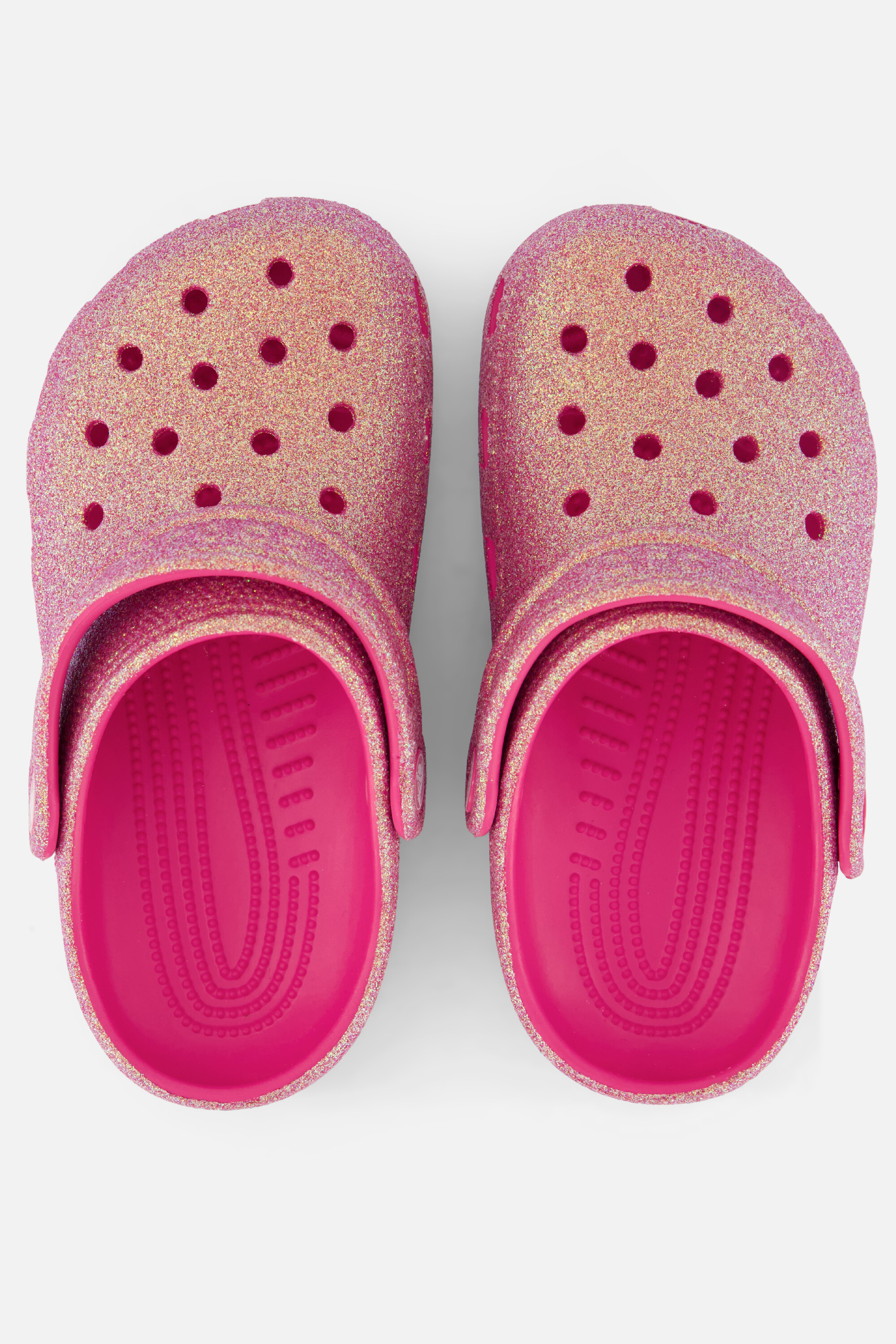 Crocs Classic Clogs Glitter Slippers roze Rubber afbeelding 2
