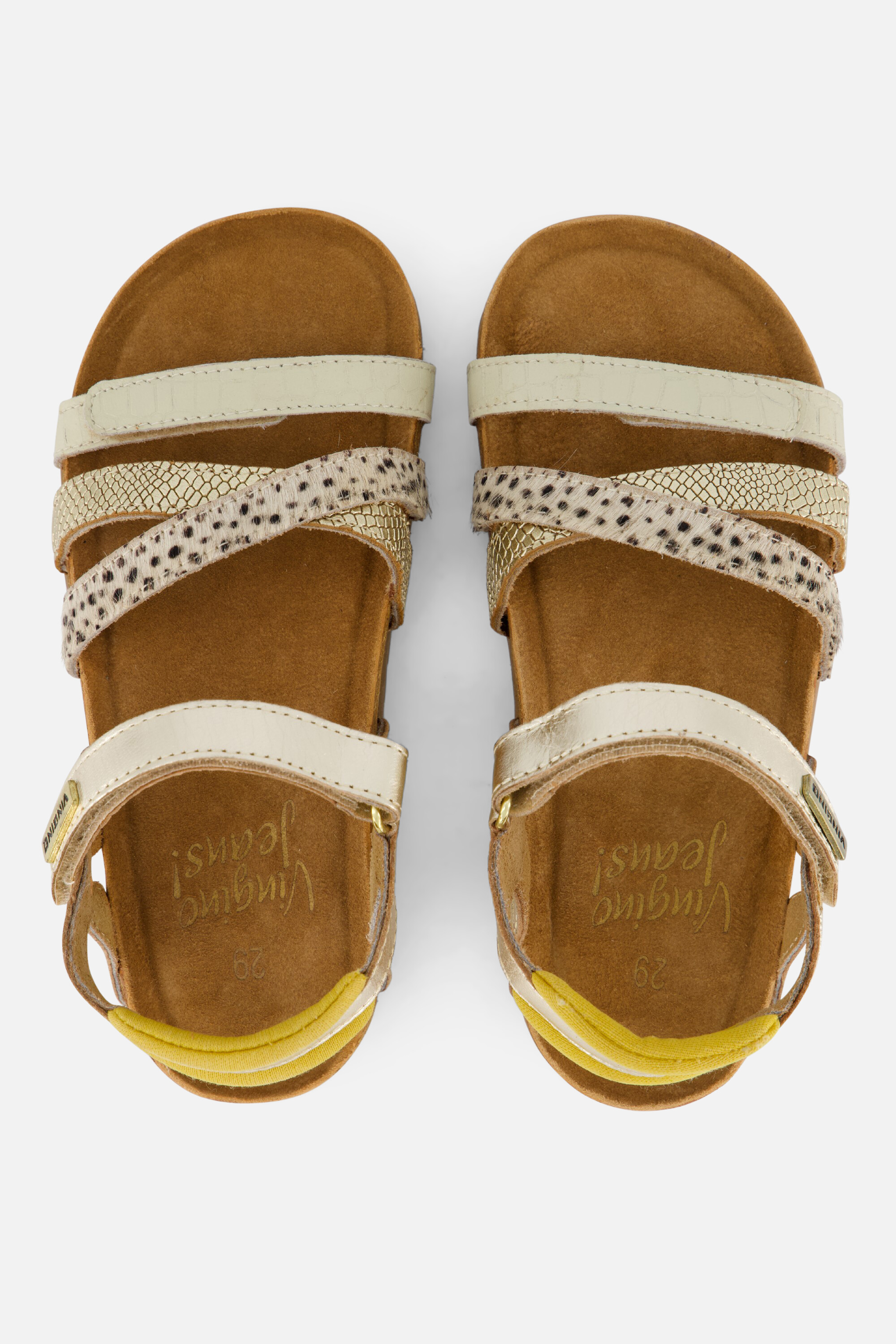 Vingino Vienna Sandalen goud Leer afbeelding 2