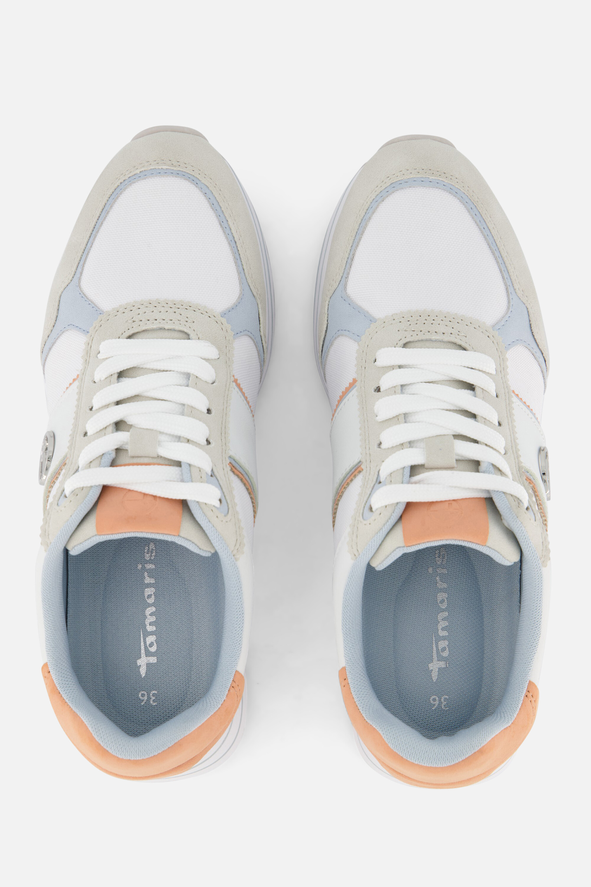 Tamaris Essentials Sneakers beige Textiel afbeelding 3