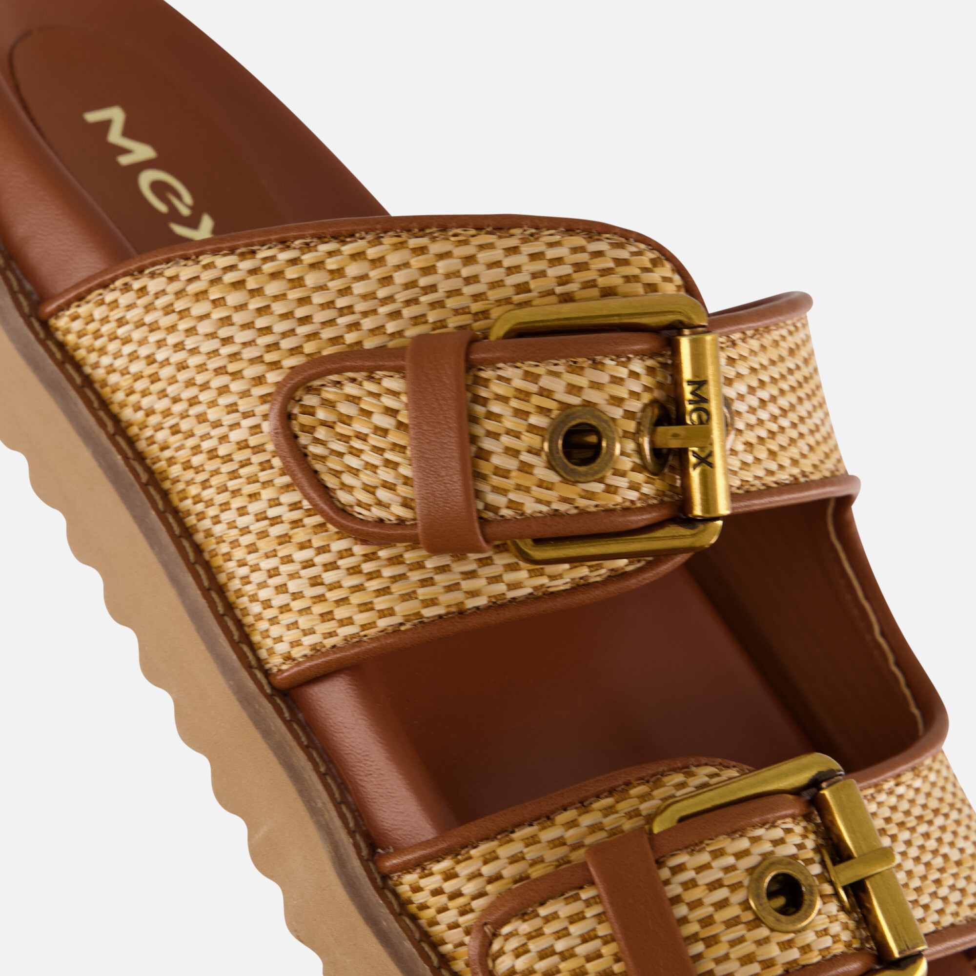 Mexx Reilly Penny Slippers cognac Synthetisch afbeelding 4