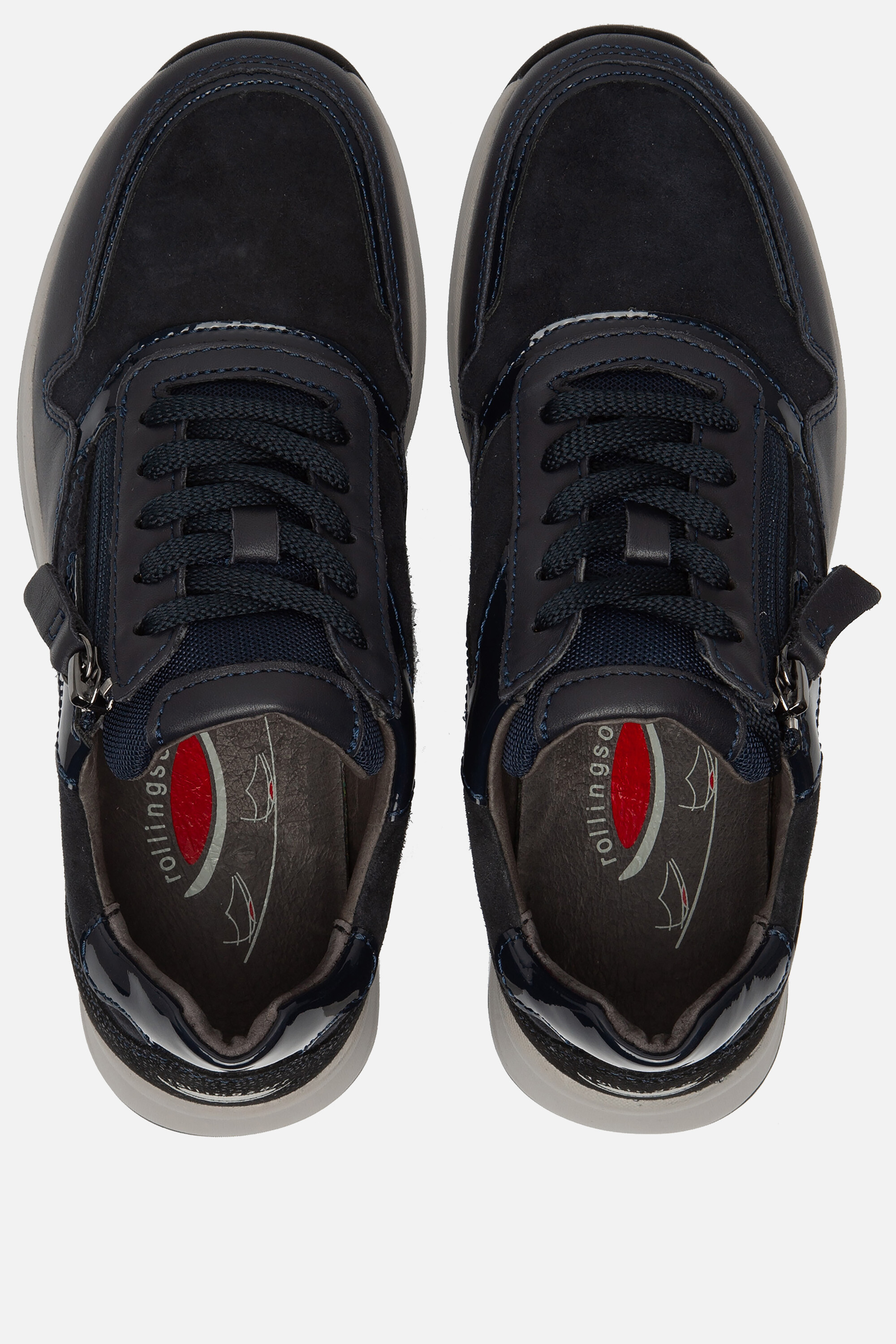 Gabor Rollingsoft Sneakers blauw Suede afbeelding 2
