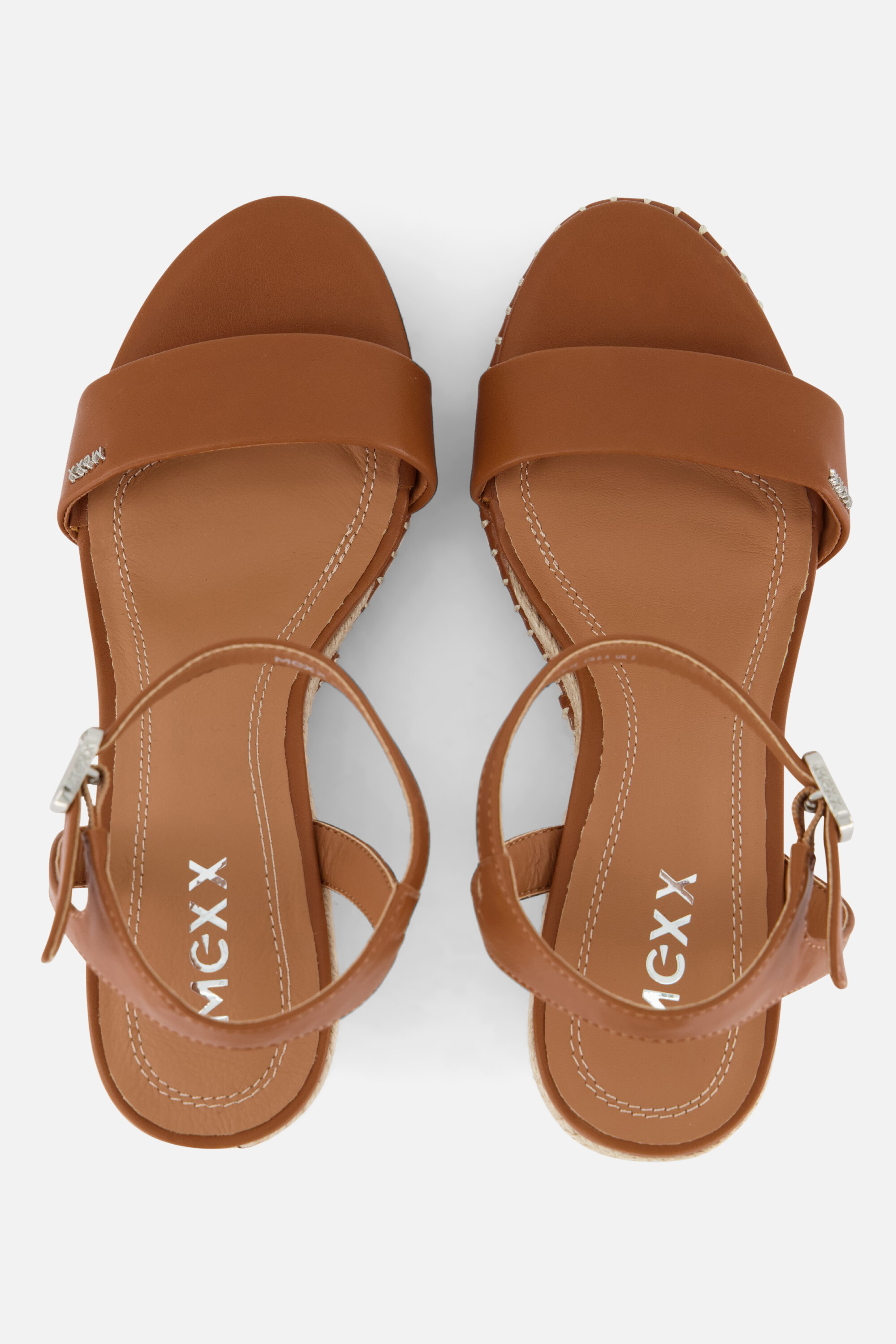 Mexx Ricky Palace Espadrilles met hak cognac afbeelding 2