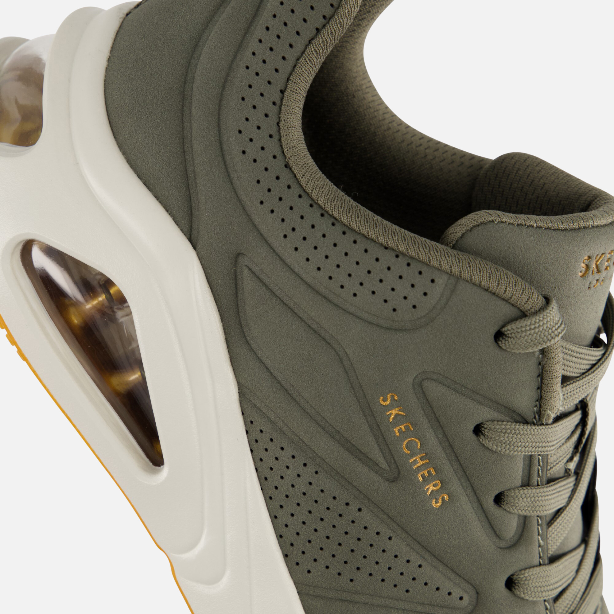 Skechers Tres Air Uno Sneakers groen Textiel afbeelding 4