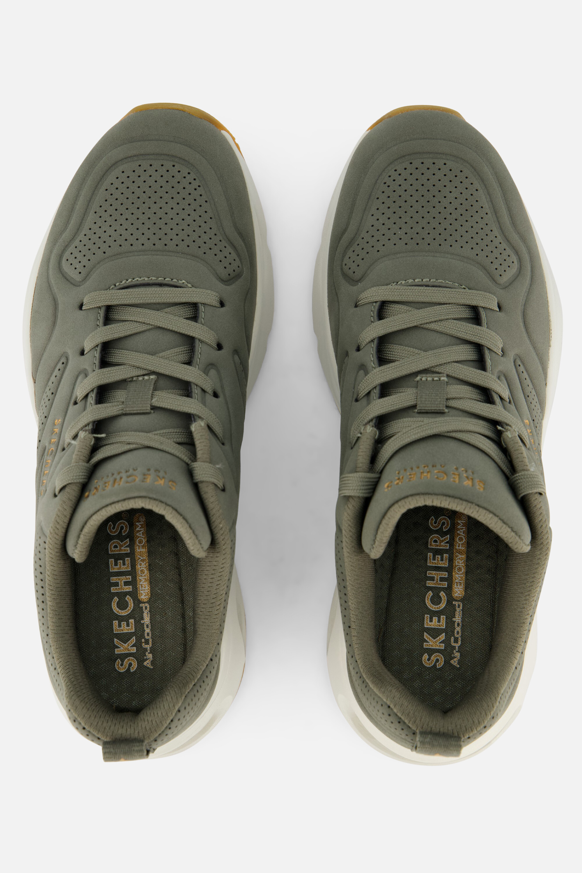 Skechers Tres Air Uno Sneakers groen Textiel afbeelding 2