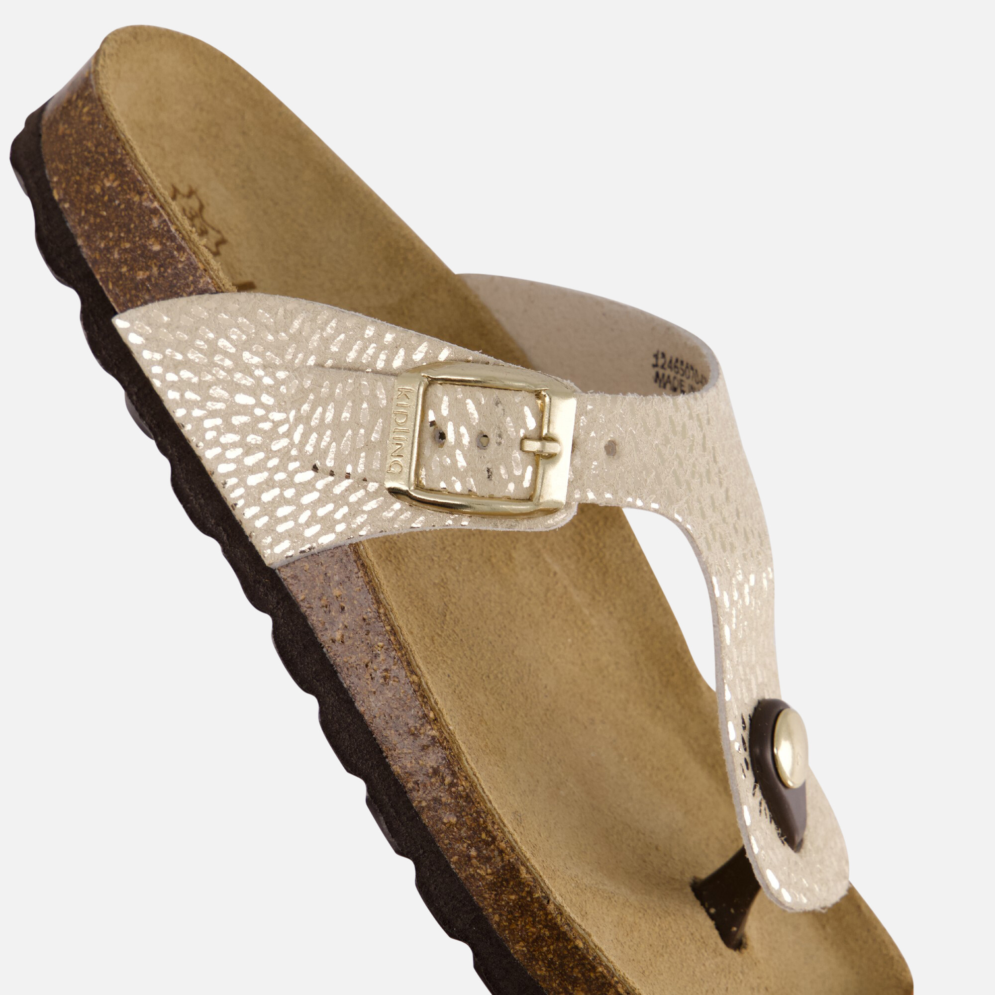 Kipling Pepita 3 Sandalen goud Leer afbeelding 4