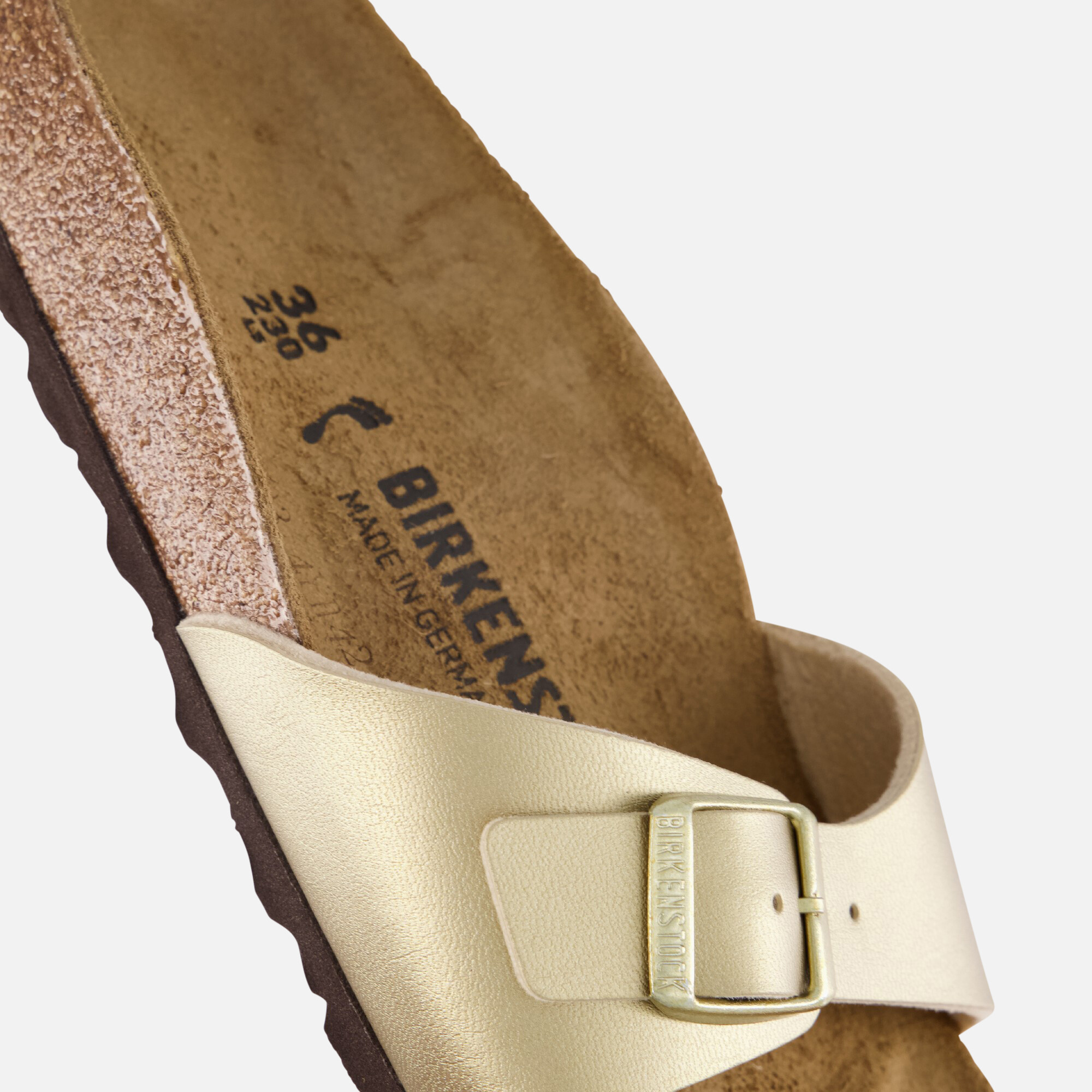 Birkenstock Madrid Slippers goud Imitatieleer afbeelding 4
