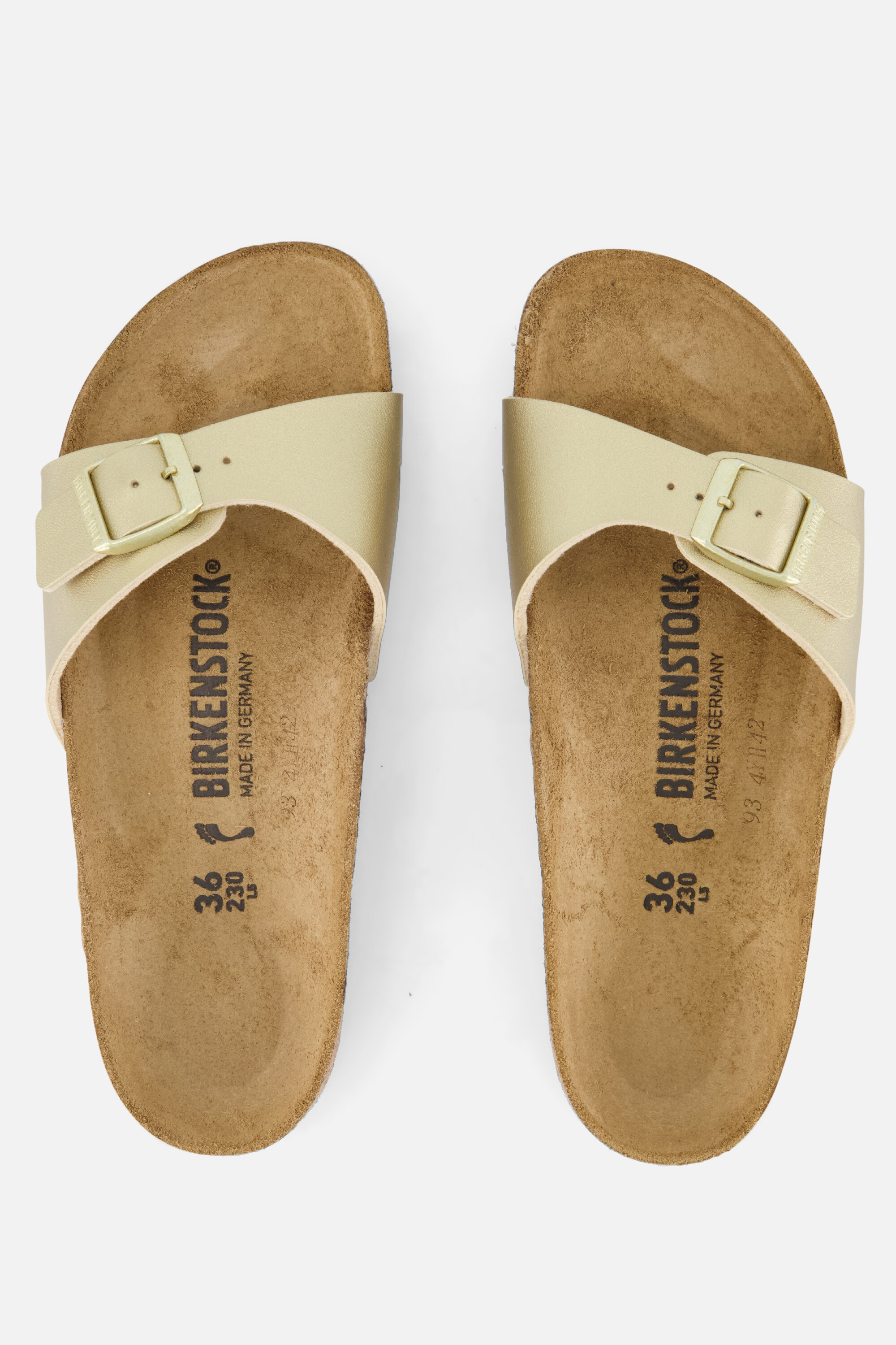 Birkenstock Madrid Slippers goud Imitatieleer afbeelding 2