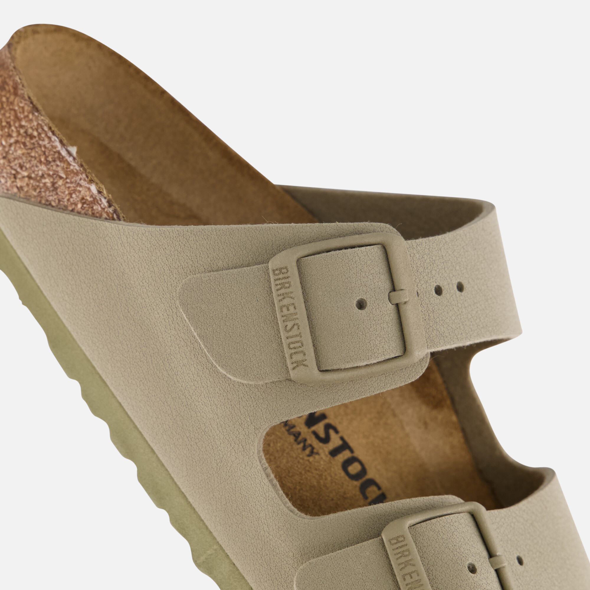 Birkenstock Arizona Slippers groen Imitatieleer afbeelding 4