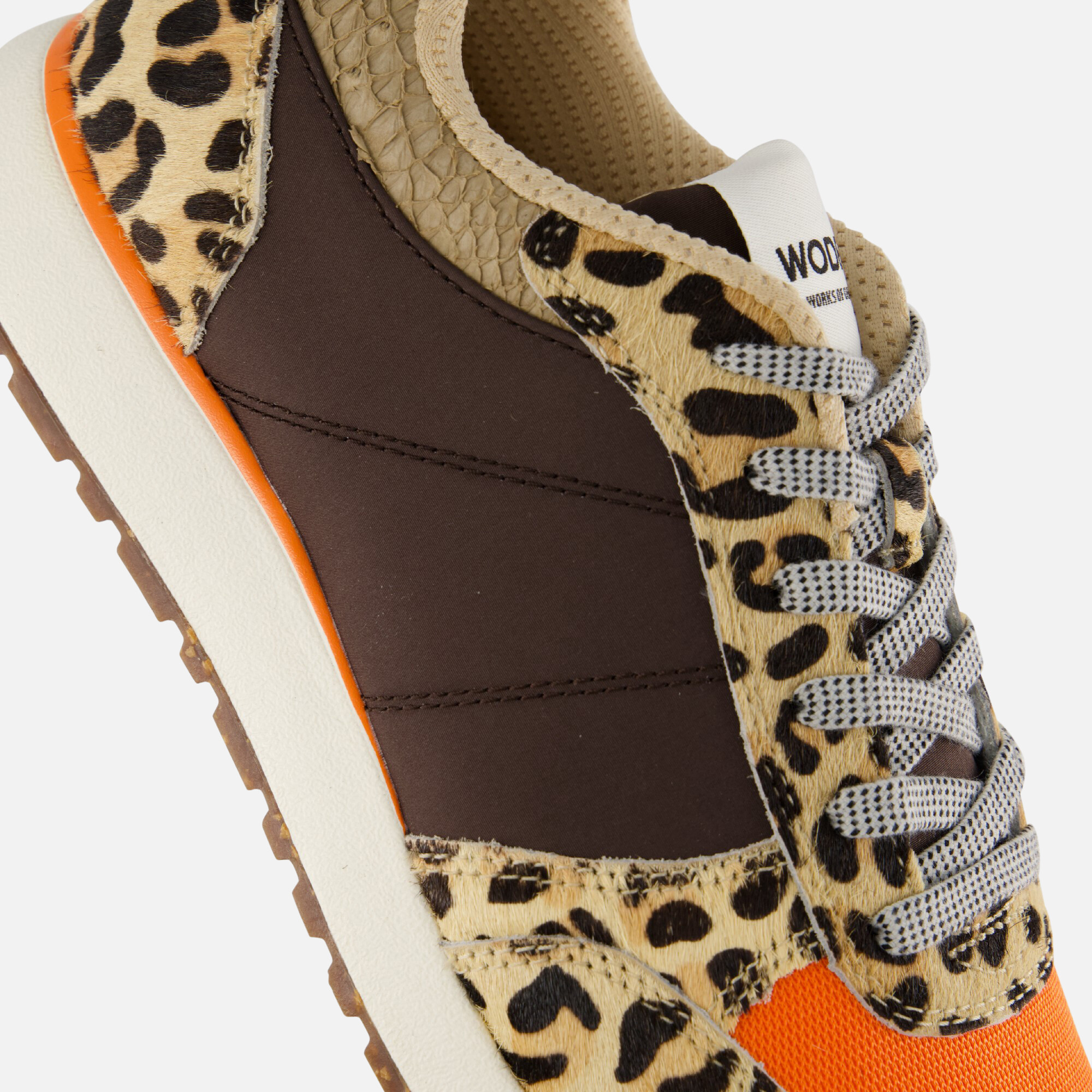 Woden Ronja Sneakers beige Leer afbeelding 4