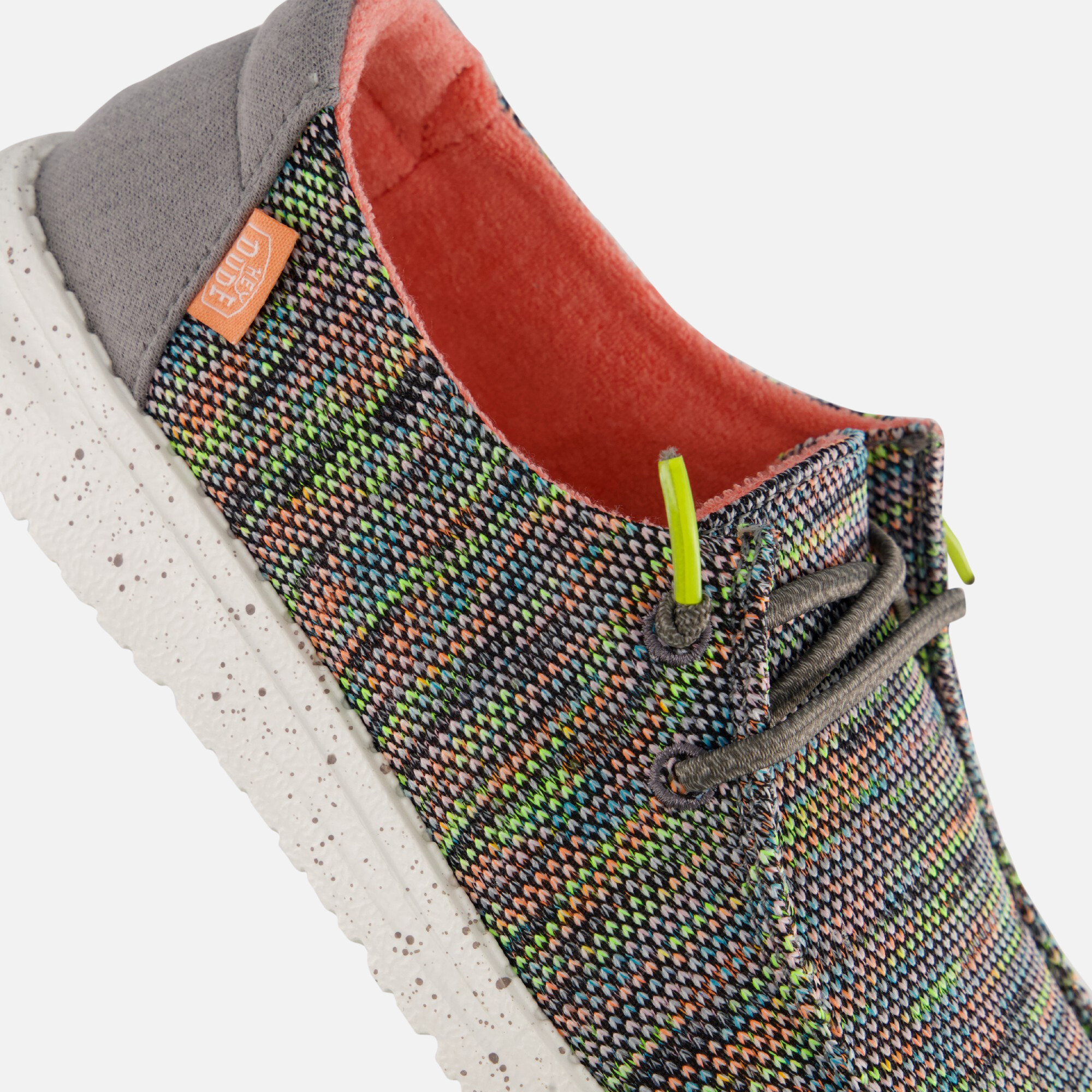 HEYDUDE Wendy Sox Instappers groen Canvas afbeelding 4