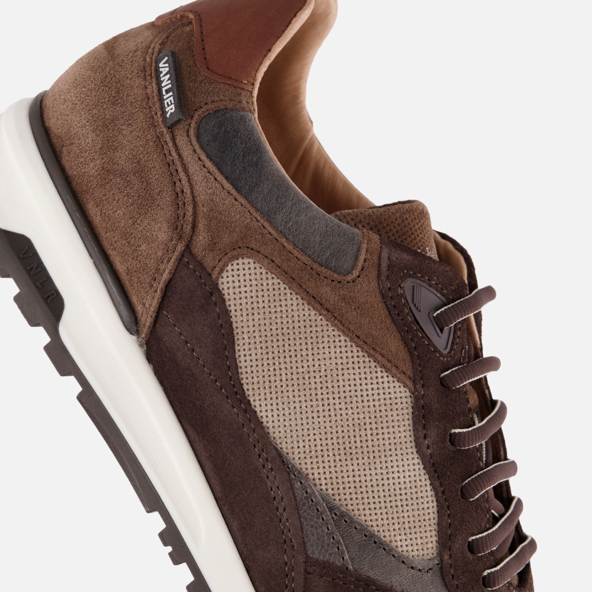 Van Lier Sneakers bruin Suede afbeelding 4