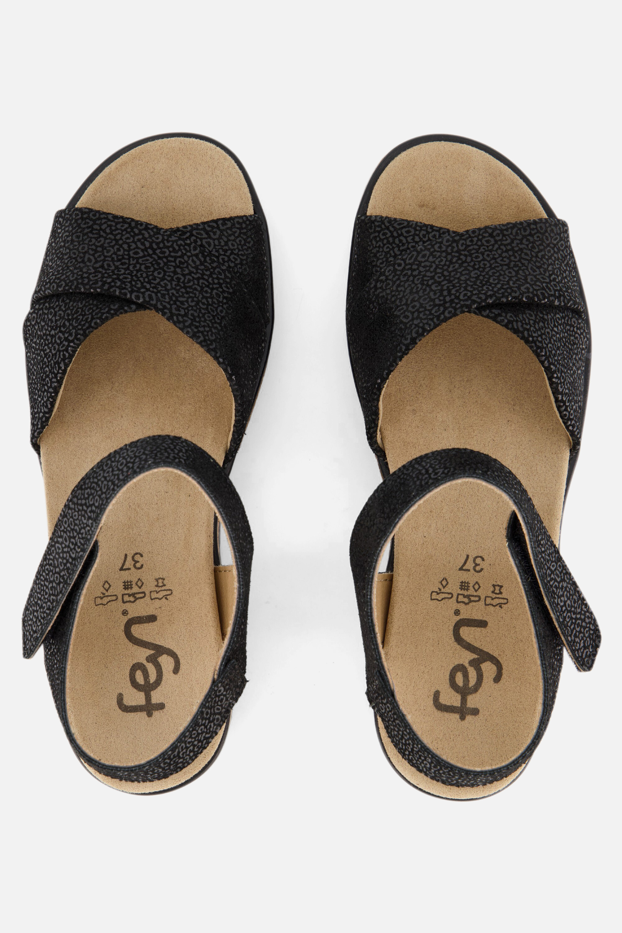 Feyn Mia01 Sandalen zwart Leer afbeelding 2