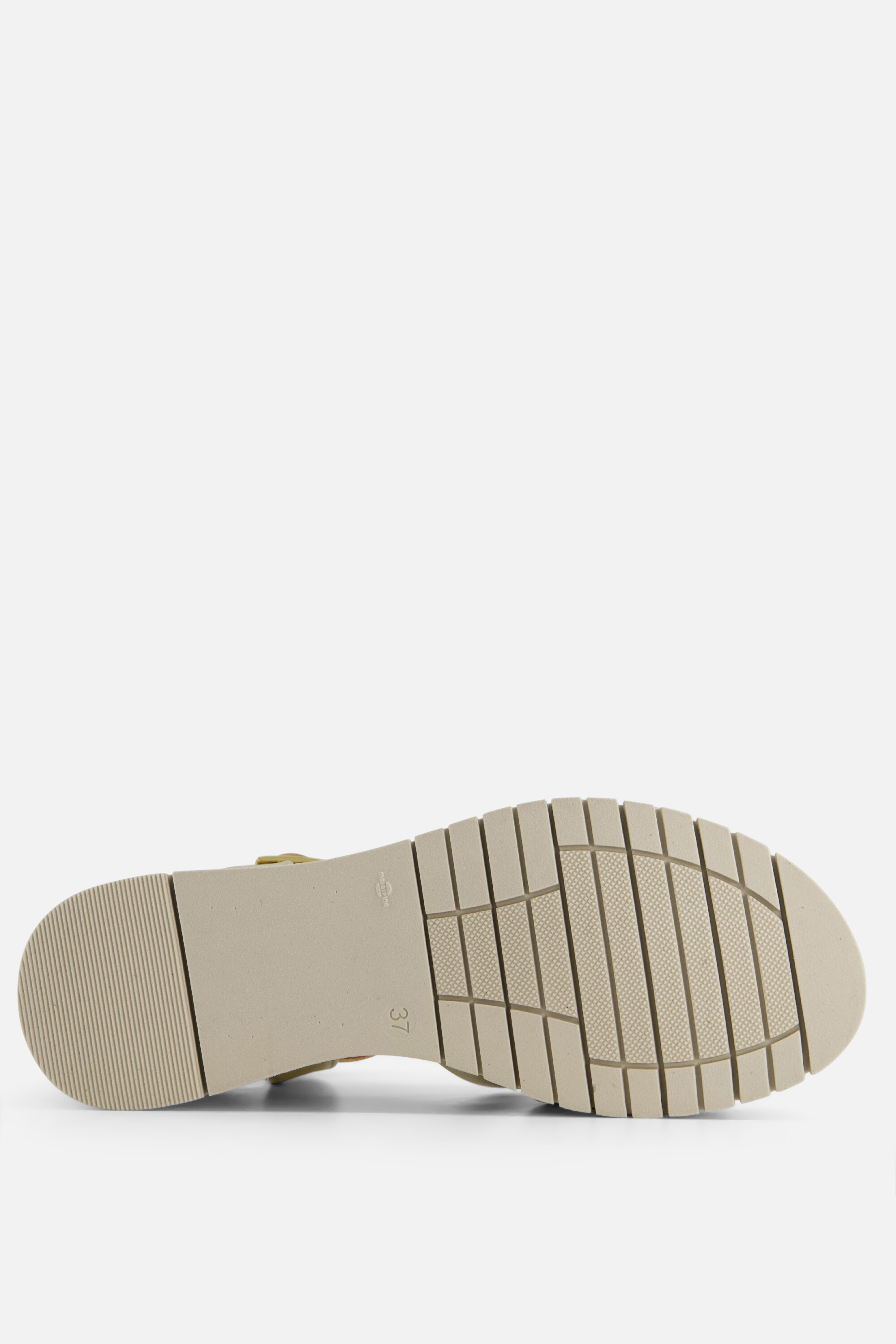Aqa Sandalen met sleehak goud Leer afbeelding 2
