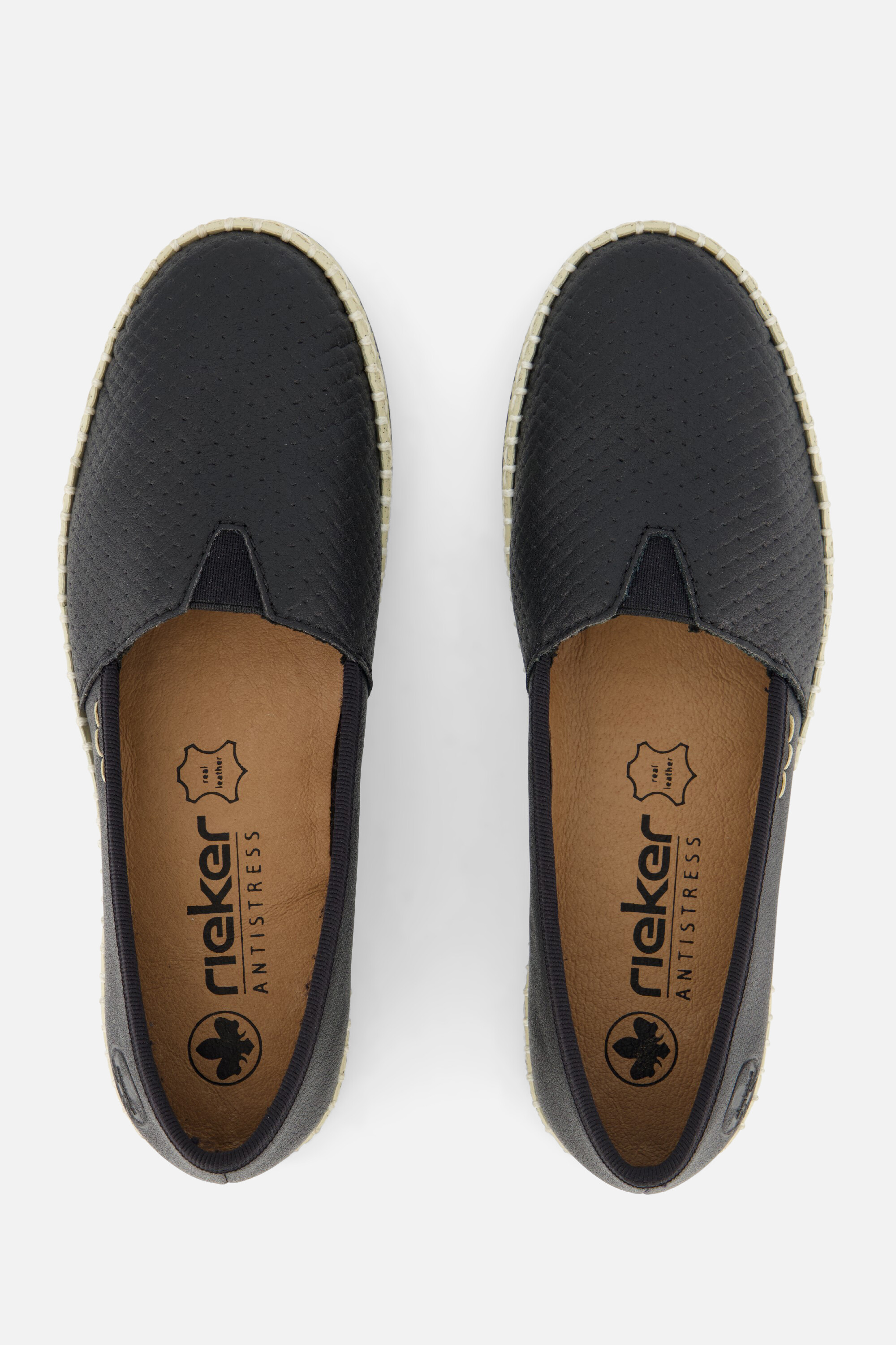 Rieker Instappers zwart Nubuck afbeelding 2