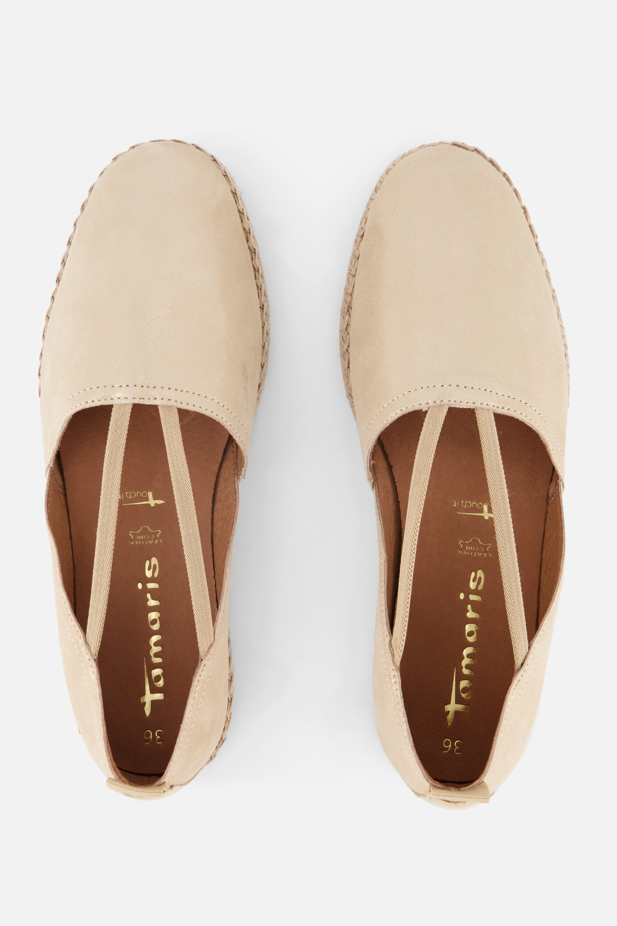 Tamaris Espadrilles goud Leer afbeelding 3
