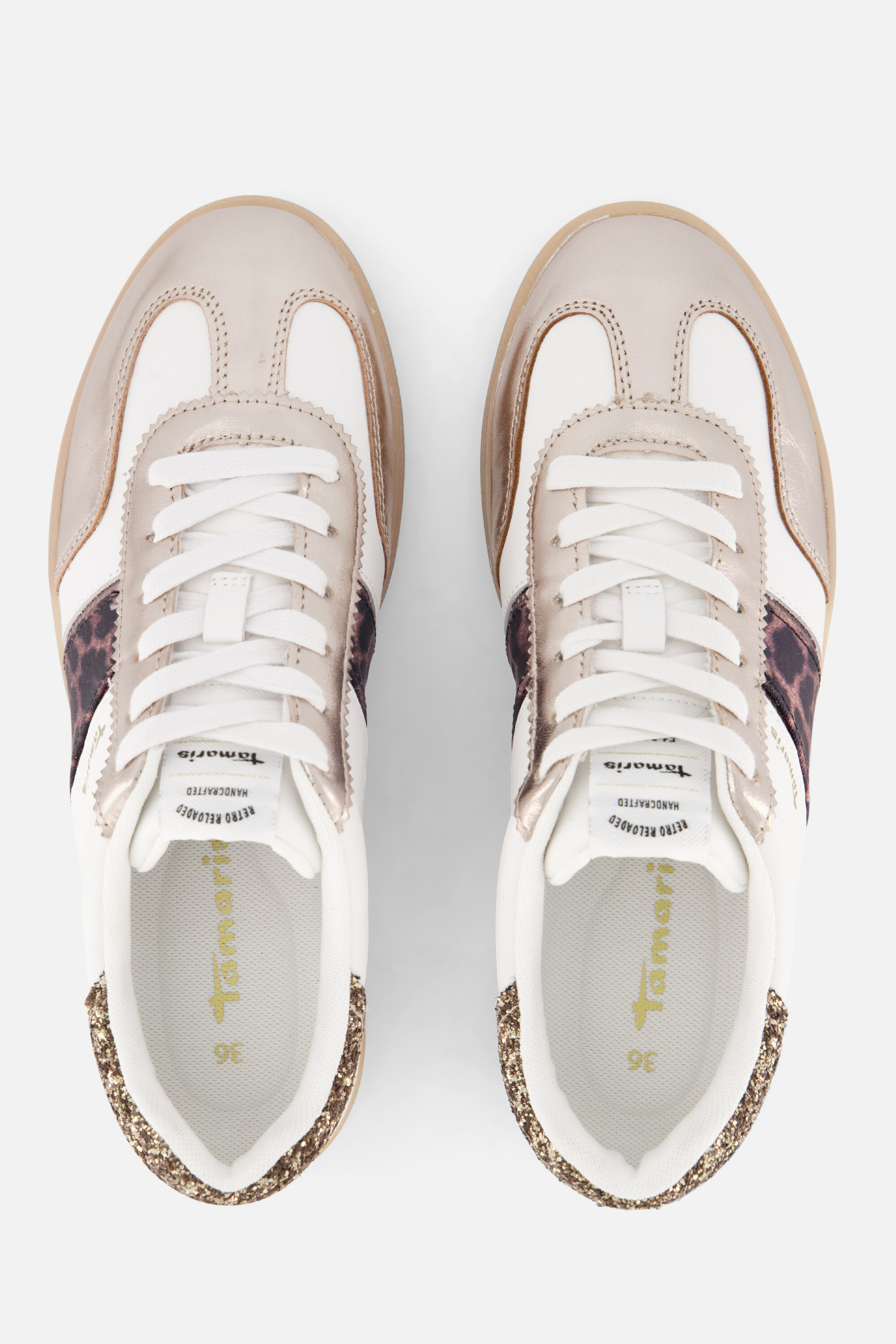 Tamaris Leopard Sneakers wit Synthetisch afbeelding 3