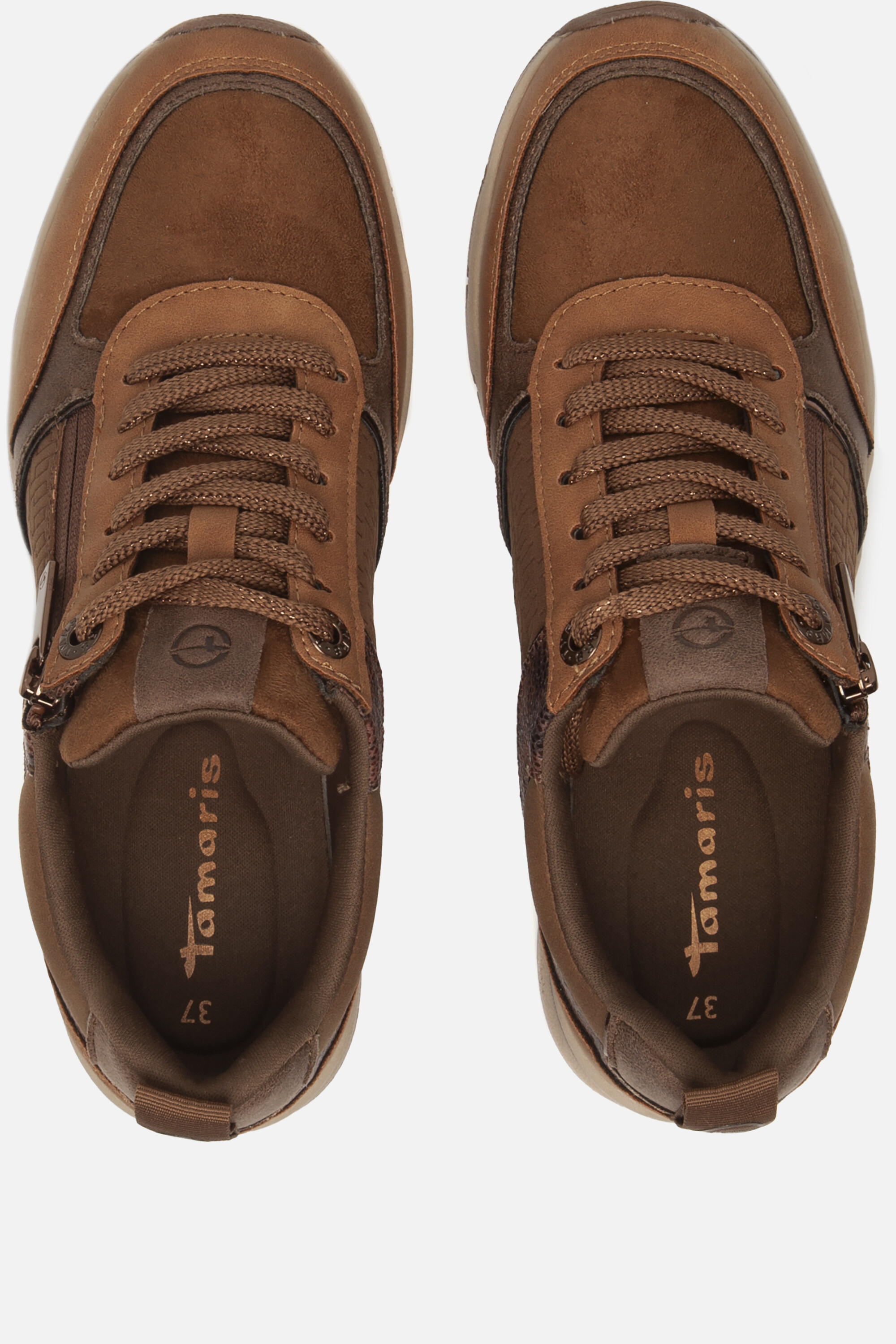 Tamaris Sneakers cognac Textiel afbeelding 2