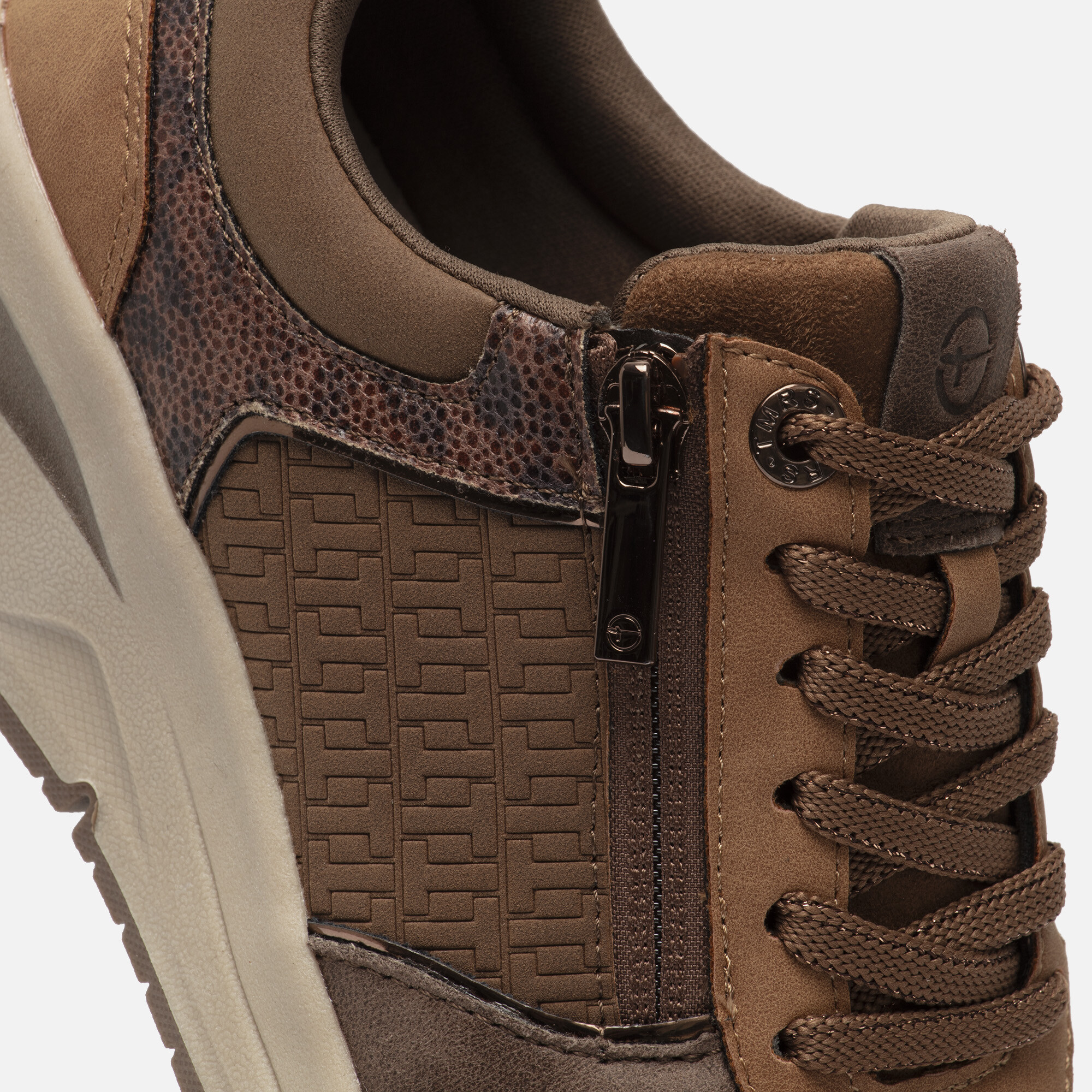 Tamaris Sneakers cognac Textiel afbeelding 4