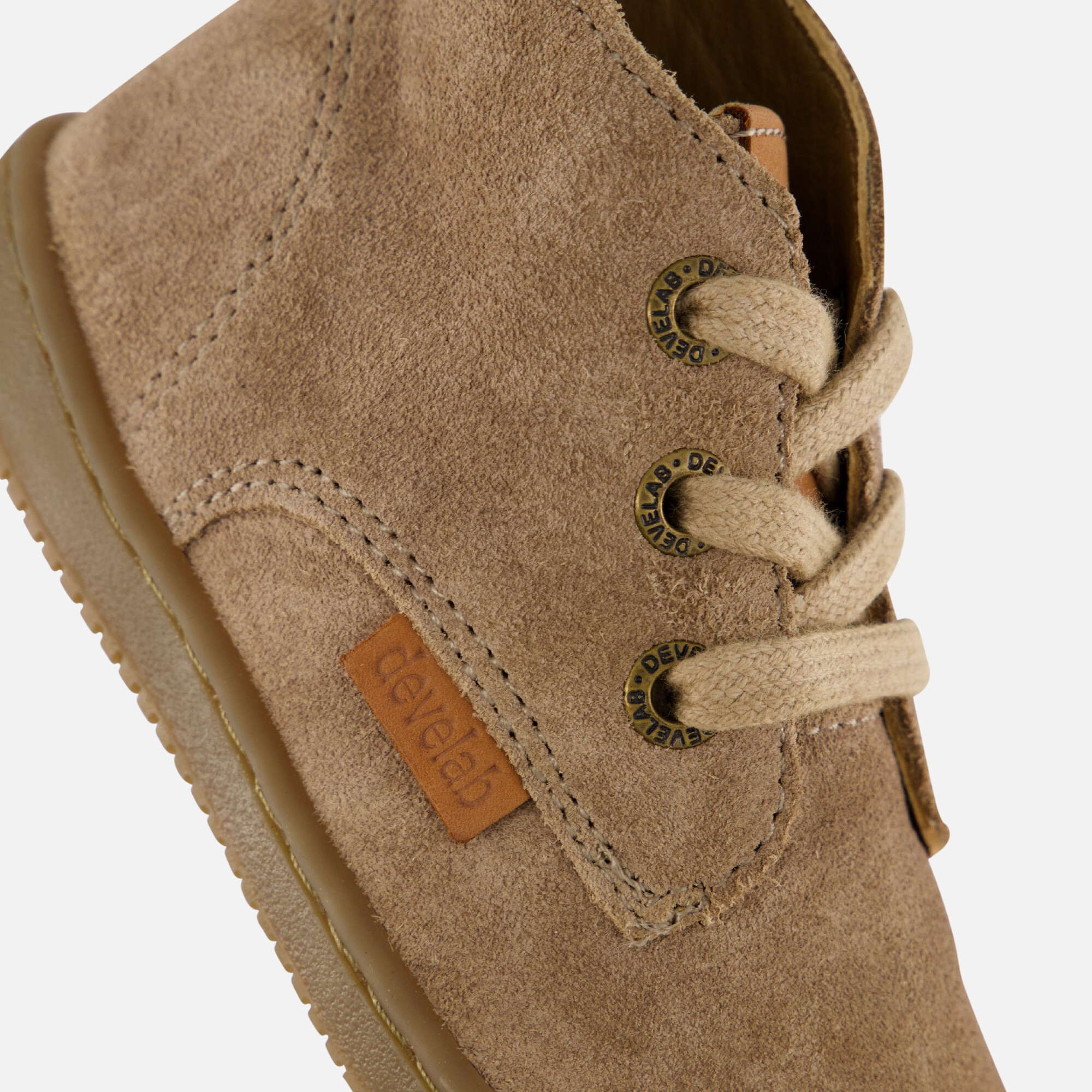 Develab Babyschoenen taupe Suede afbeelding 4