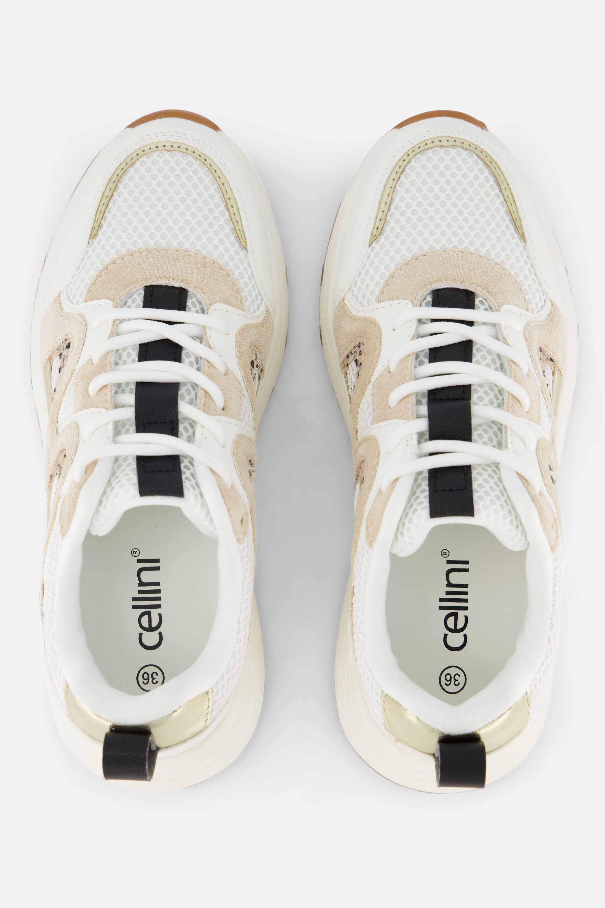 Cellini Sneakers wit Textiel afbeelding 3