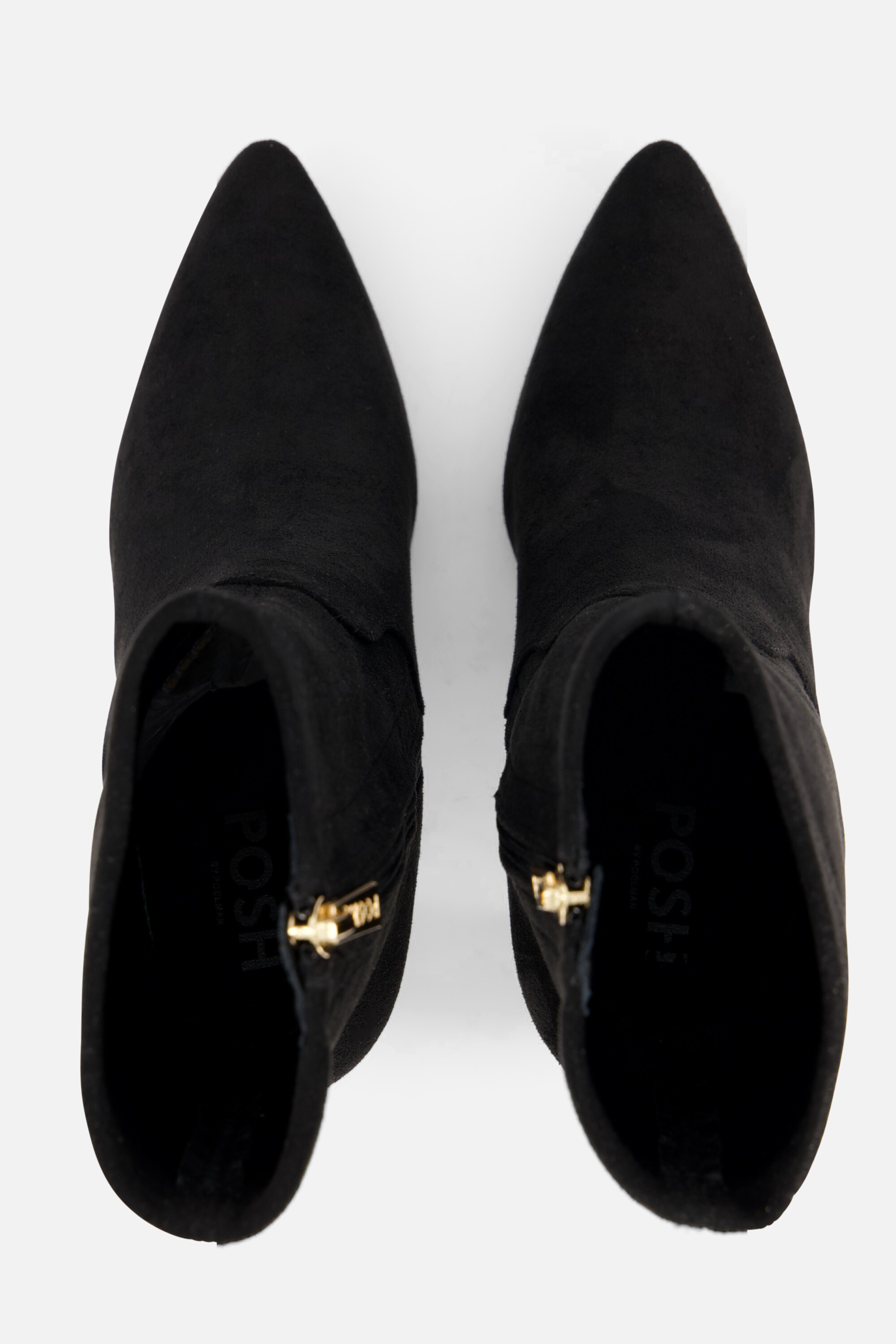 POSH by Poelman Enkellaarsjes zwart Textiel afbeelding 3