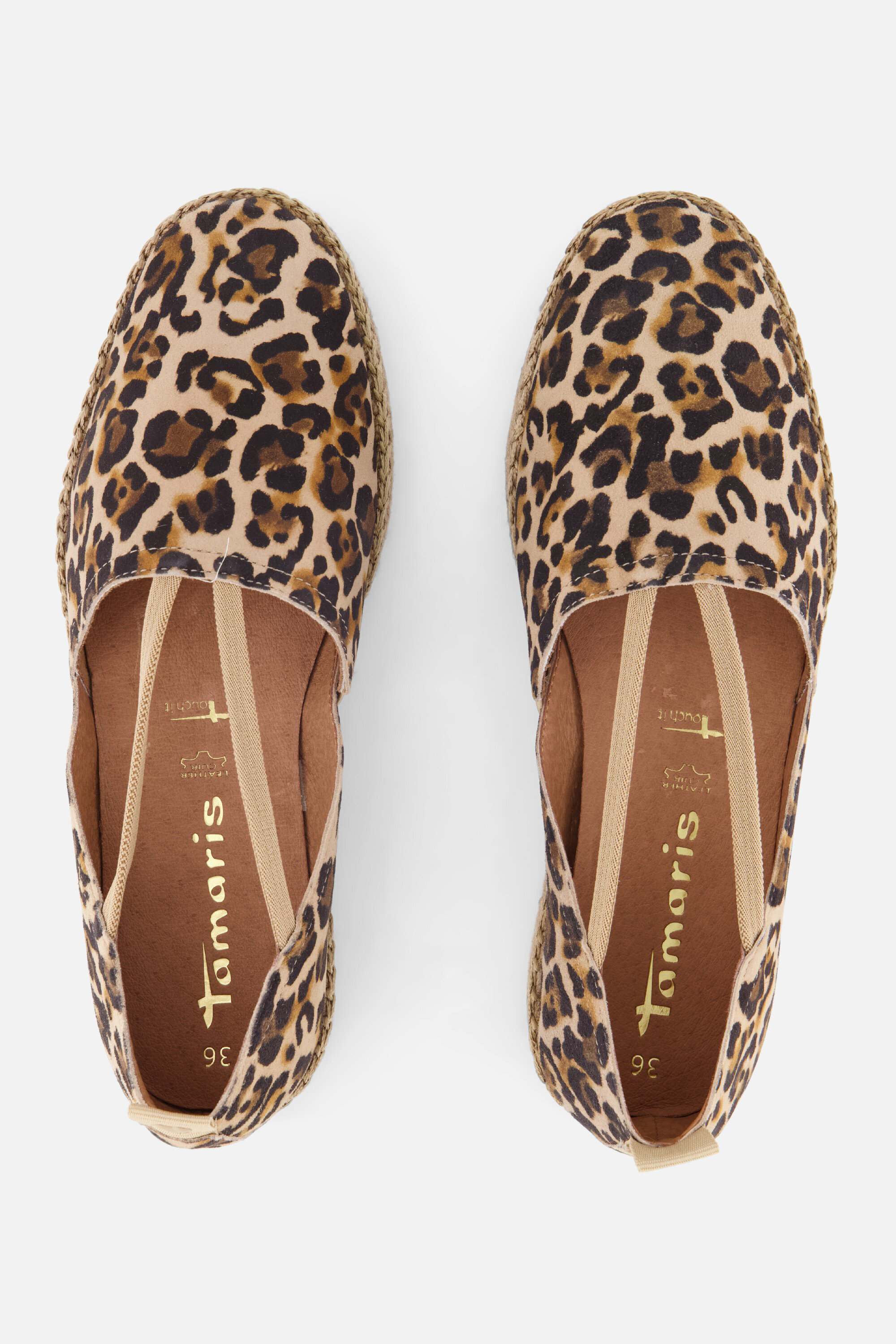 Tamaris Leopard Espadrilles bruin Leer afbeelding 3