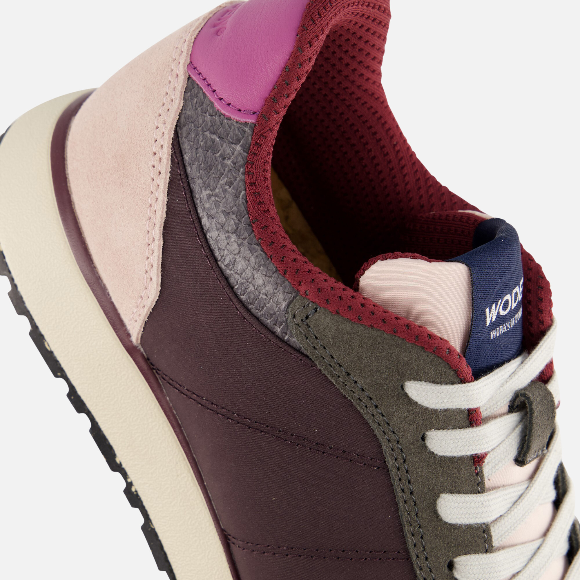 Woden Ronja Sneakers bruin Leer afbeelding 4