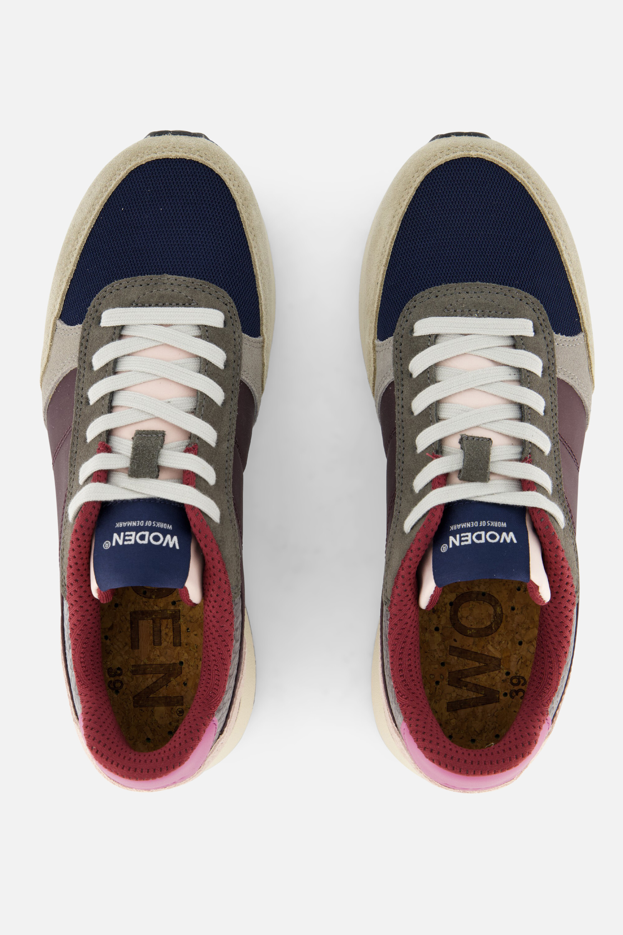 Woden Ronja Sneakers bruin Leer afbeelding 2
