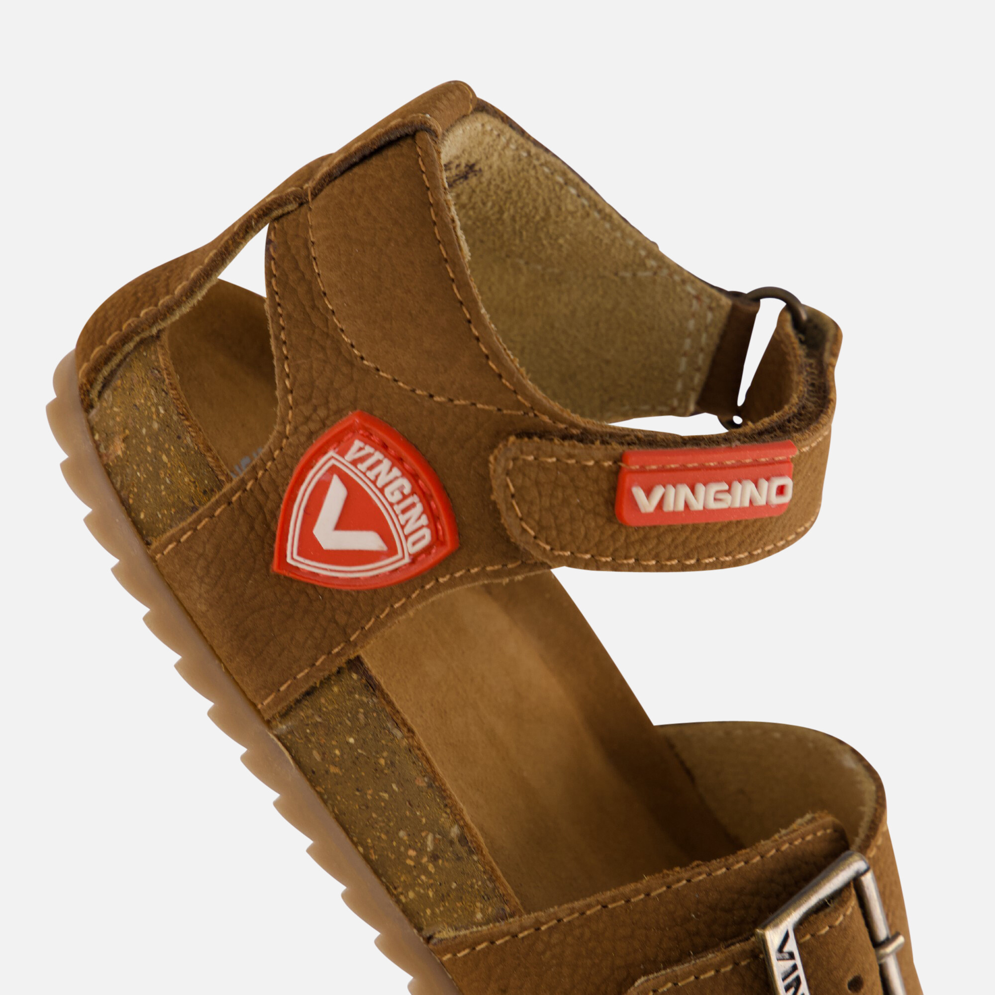 Vingino Jack Sandalen cognac Leer afbeelding 3